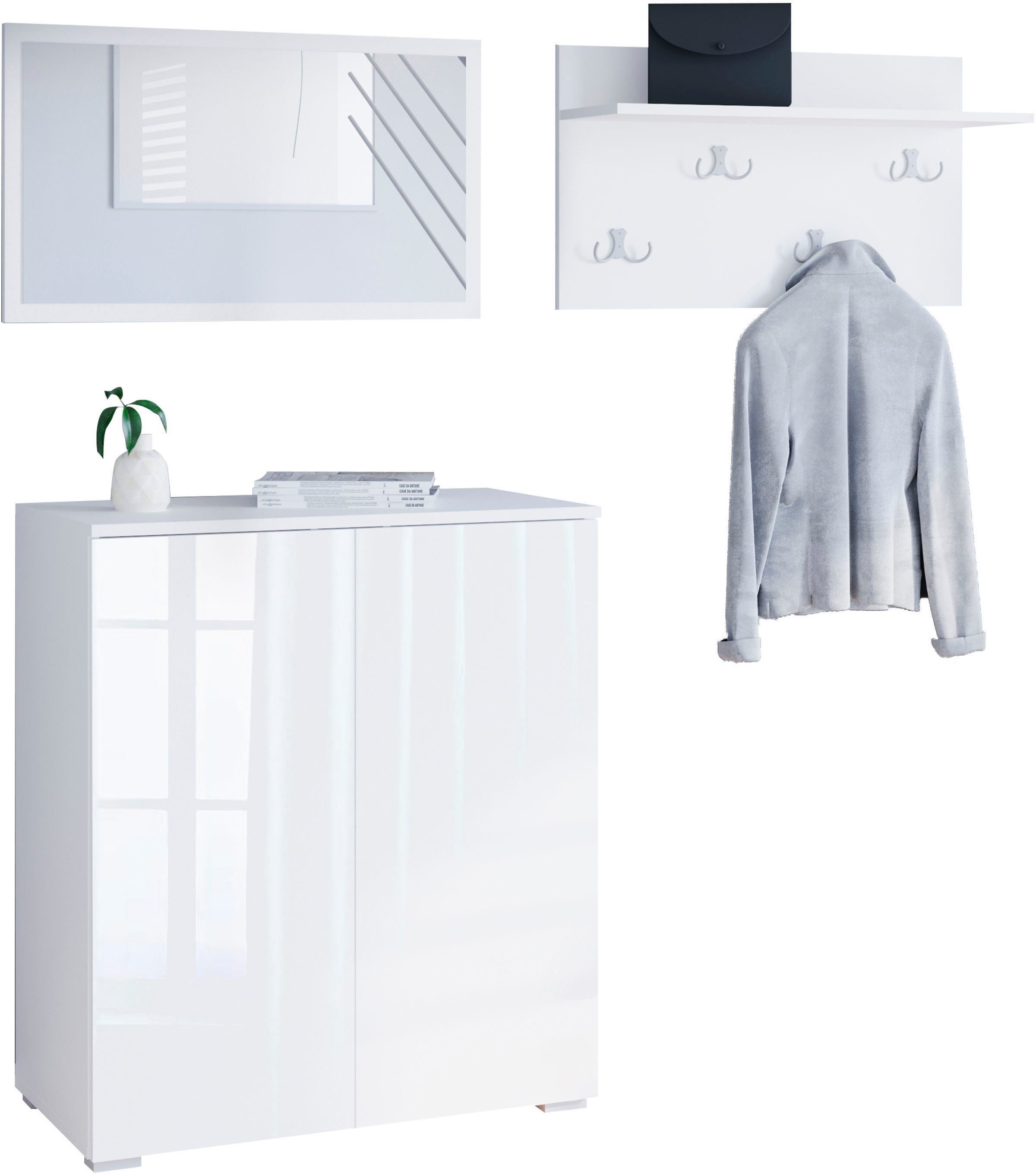 OTTO home Garderoben-Set PARIS/ TOKYO, (Komplett-Set, 3-St), Kompaktgardero günstig online kaufen