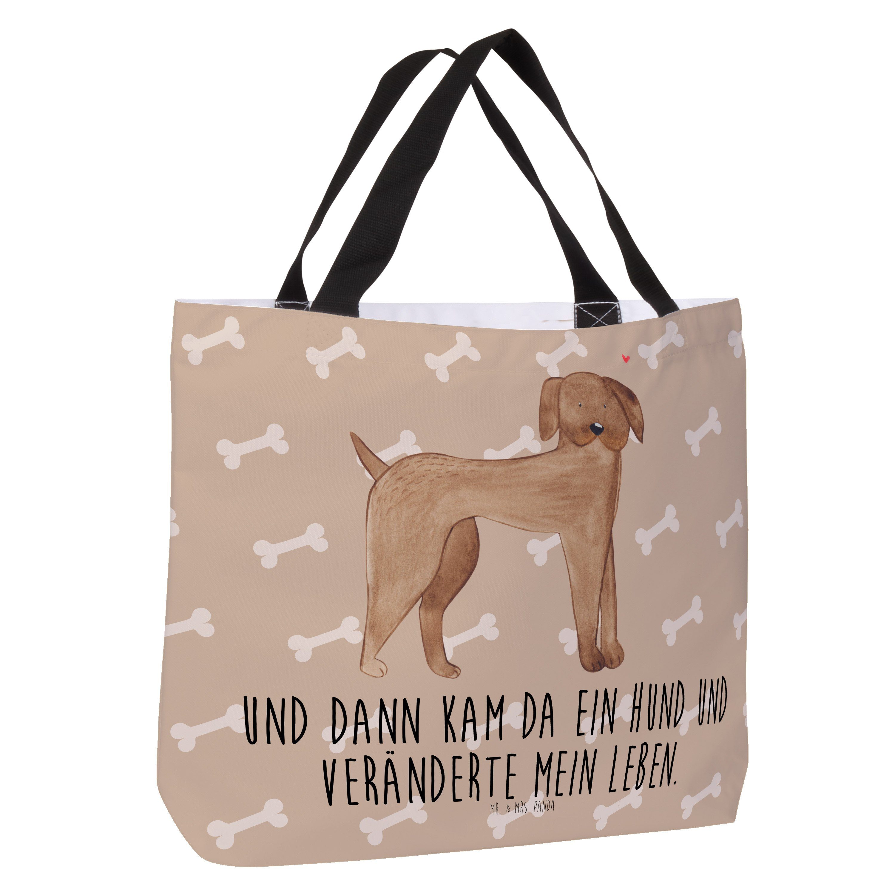 Mr. & Mrs. Einka (1-tlg) Hundeglück Tasche, Beutel, Panda Dogge - Geschenk, Shopper Hund - Hundemotiv