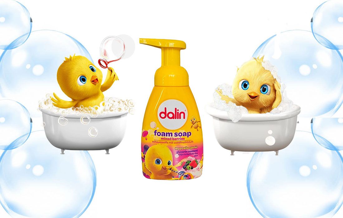 Dalin Handseife Baby Schaumseife mit Waldfruchtduft 200ml, 1-tlg., 200 ml