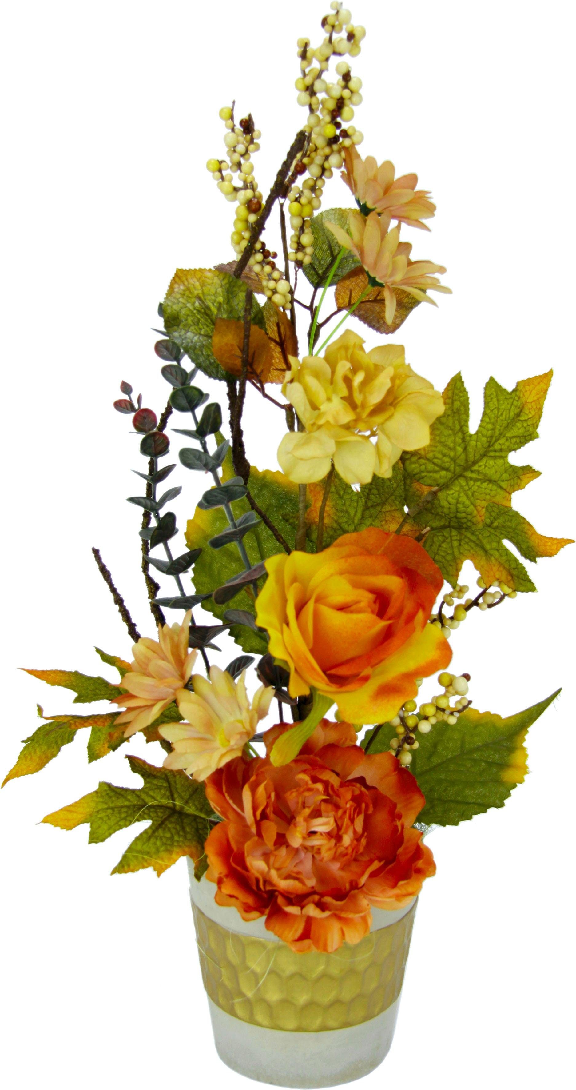 Kunstpflanze I.GE.A., 48 Rosen, Höhe cm