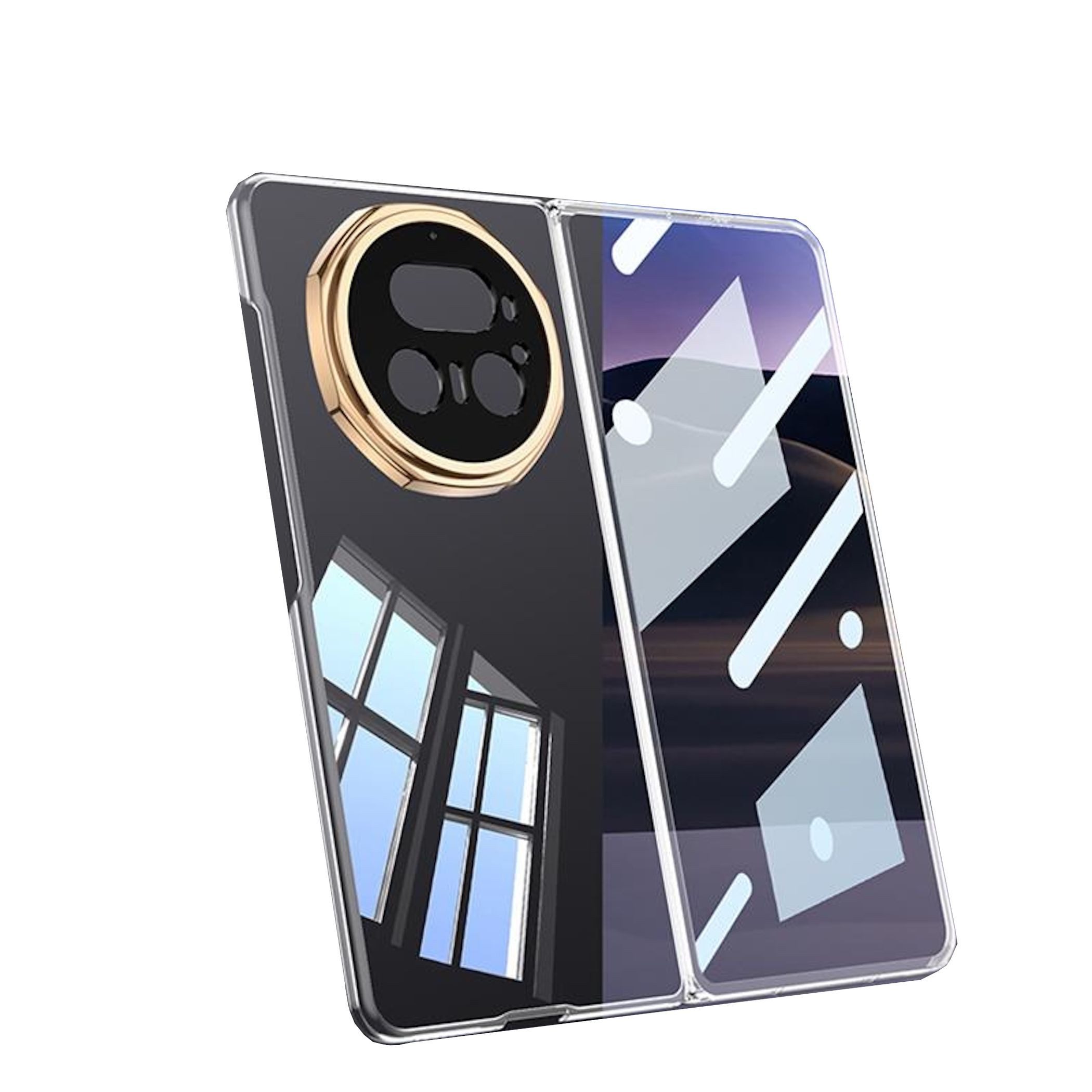 Wigento Handyhülle Für Honor Magic V5 GKK Ultra Dünne Full Cover Schutz Hülle Transparent, Ultra dünn, integrierte Schutzfolie