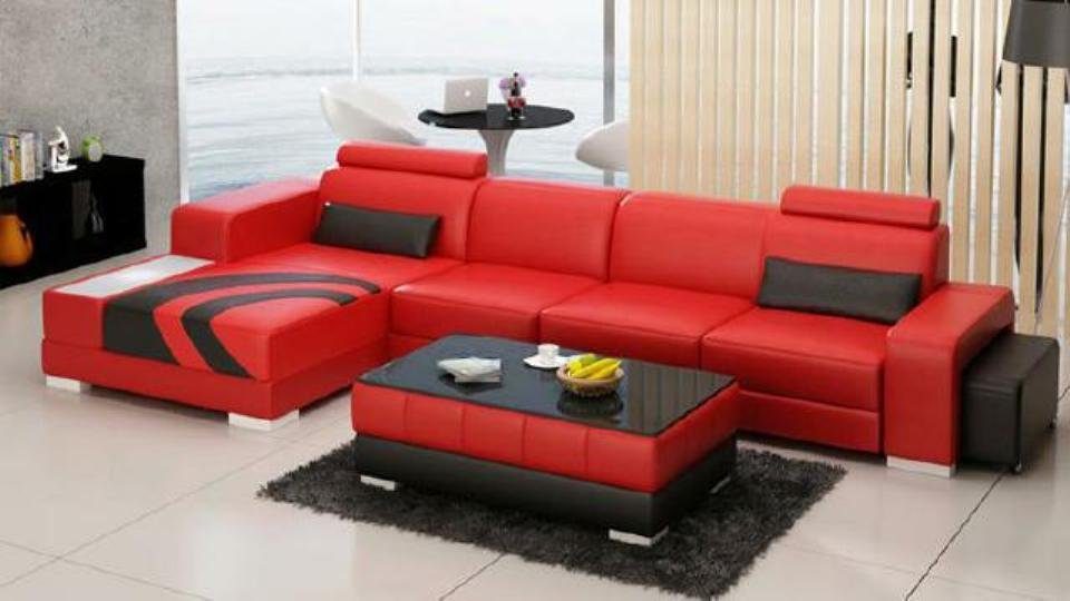 JVmoebel Ecksofa, Wohnlandschaft Polster Ecke Eck Sofa Couch Landschaft Leder