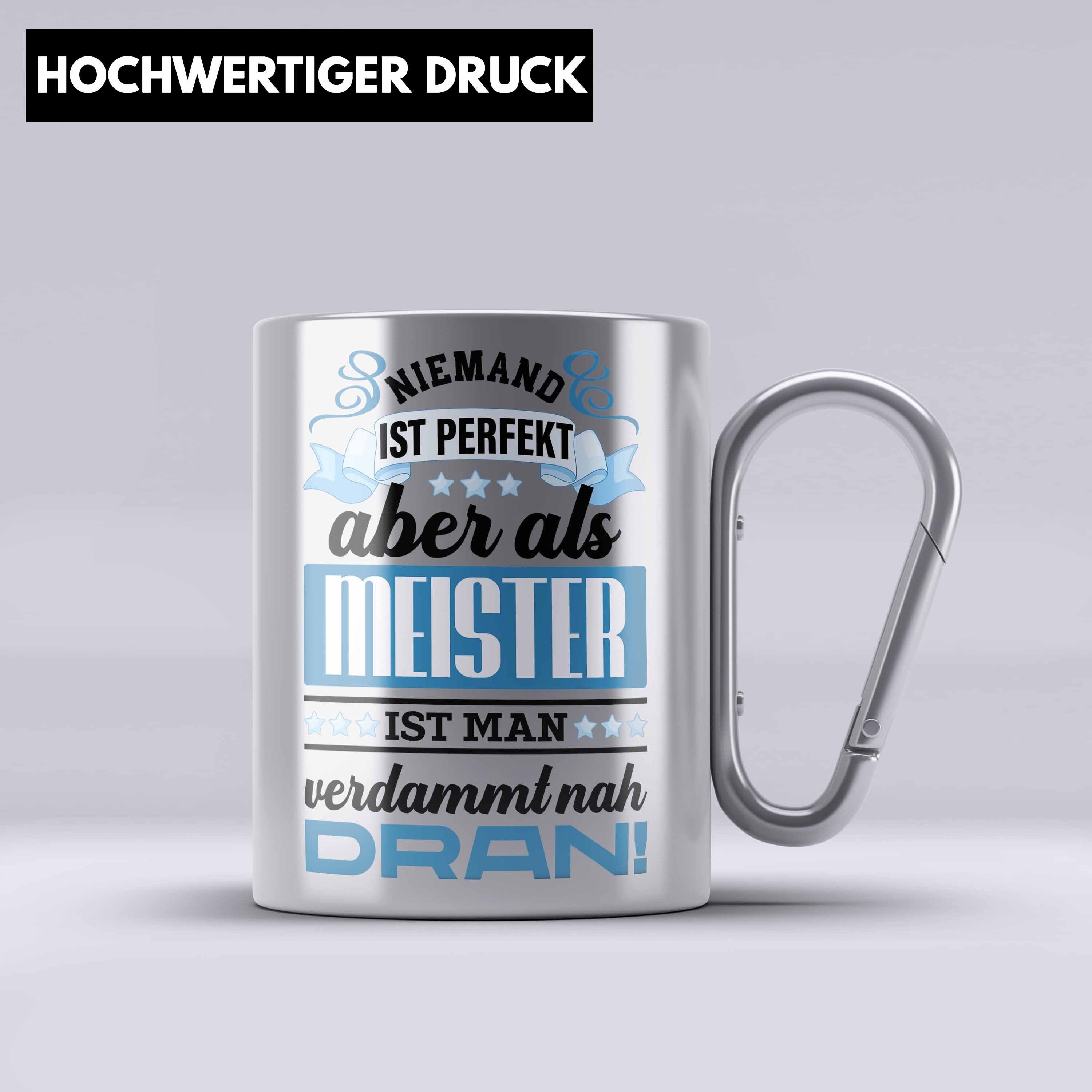 Tasse Män Edelstahl Bestanden Meister Thermotasse Geschenke Trendation Prüfung Meisterprüfung Silber