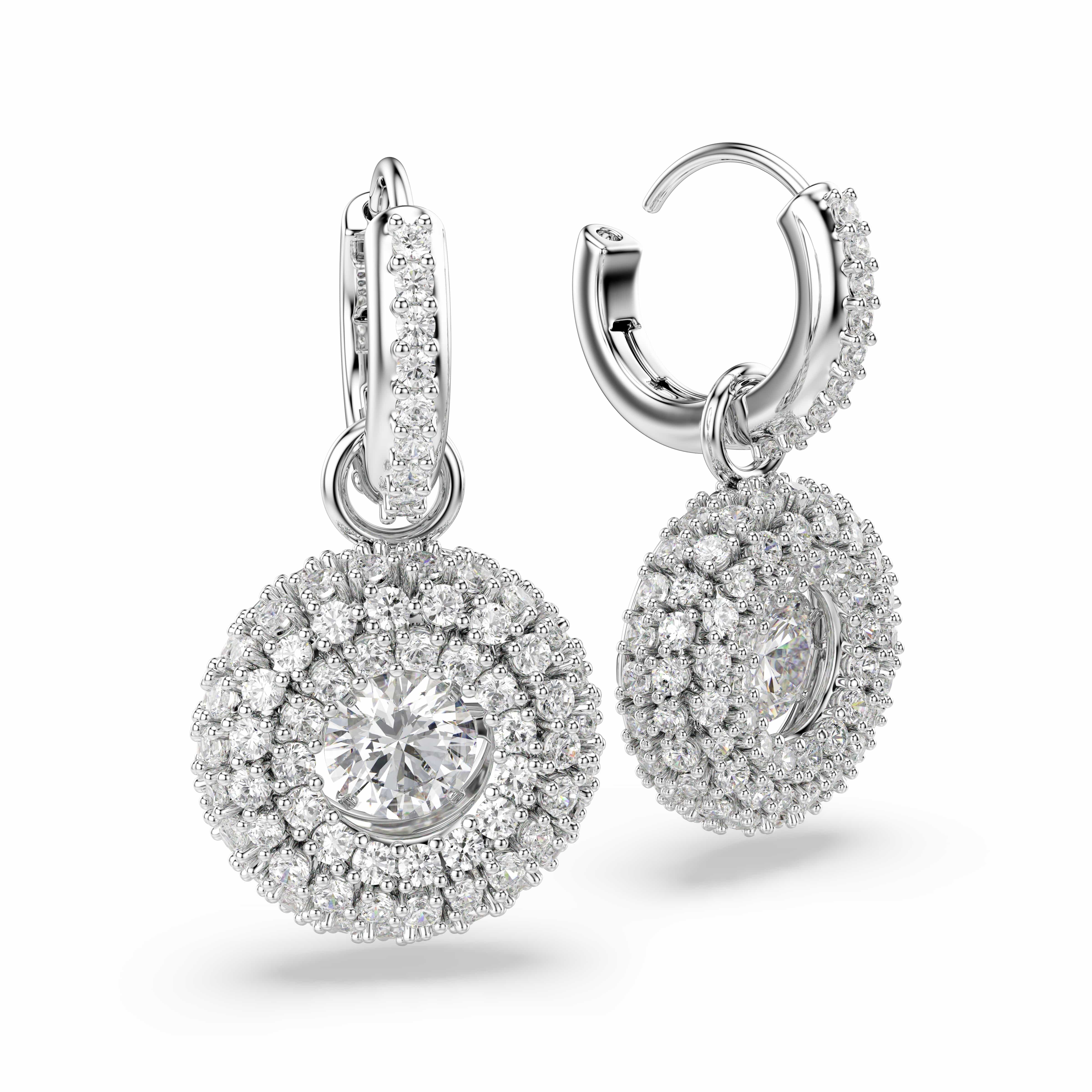Swarovski Paar Creolen Schmuck Geschenk SUBLIMA Ohrringe, mit Swarovski® Kristall