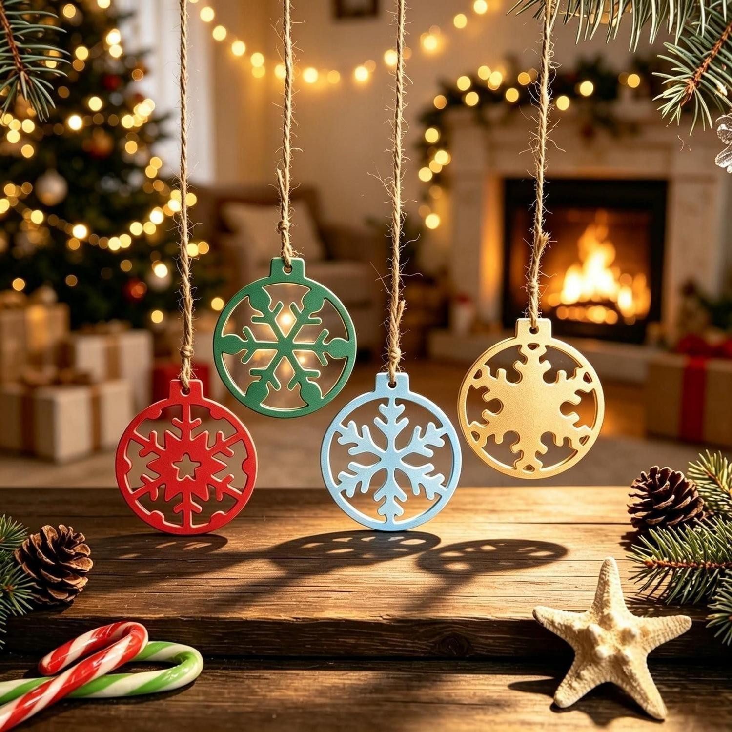 LuxusKollektion Silikonform Silikonform Weihnachten Anhänger, (4-tlg)