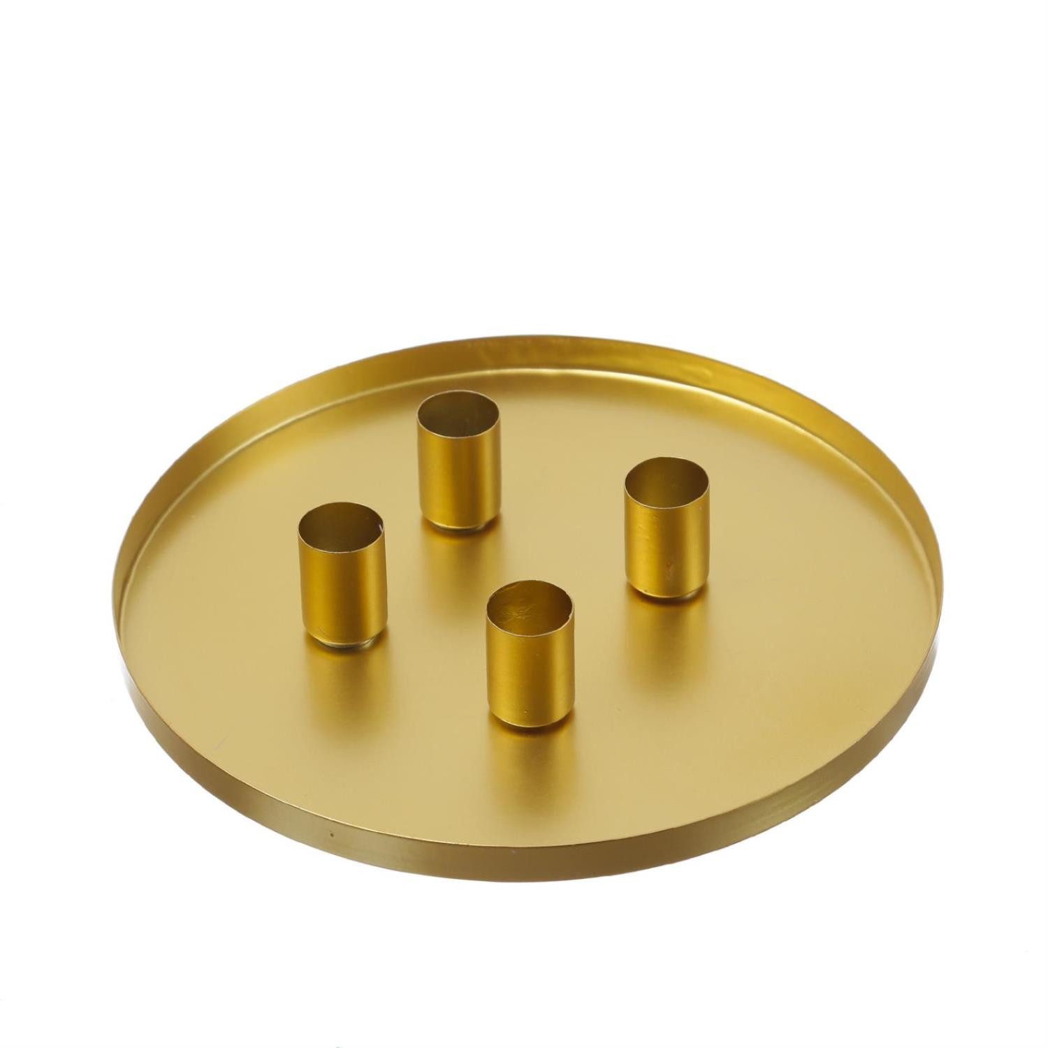 MARELIDA Kerzentablett Stabkerzenhalter magnetisch Kerzenständer D: 25cm Ke günstig online kaufen