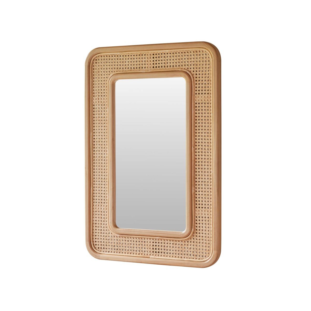 Tikamoon Spiegel Spiegel Côme aus Teakholz, 90 x 60 cm