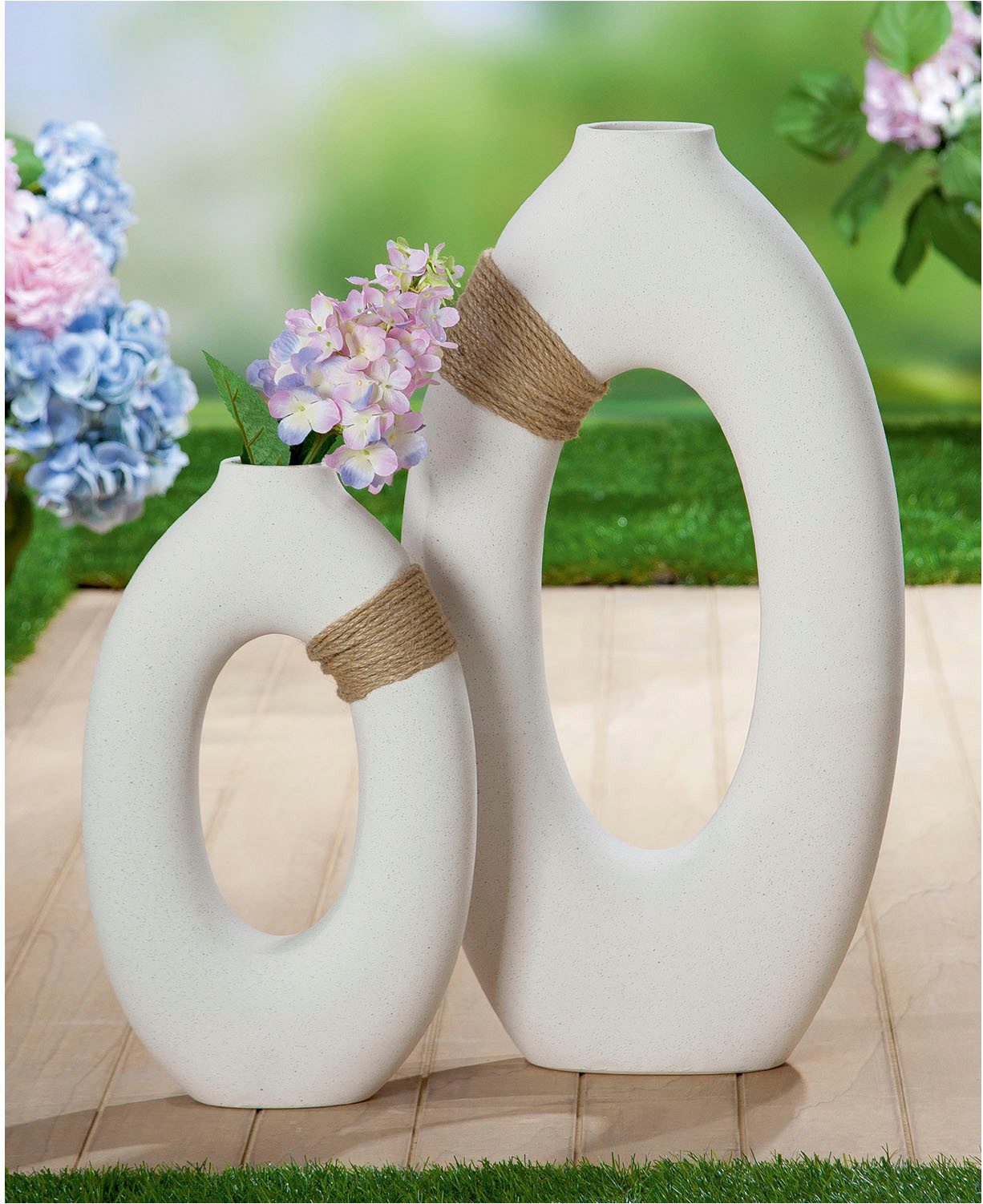 GILDE Tischvase Vase Sabbia, aus Keramik, günstig online kaufen