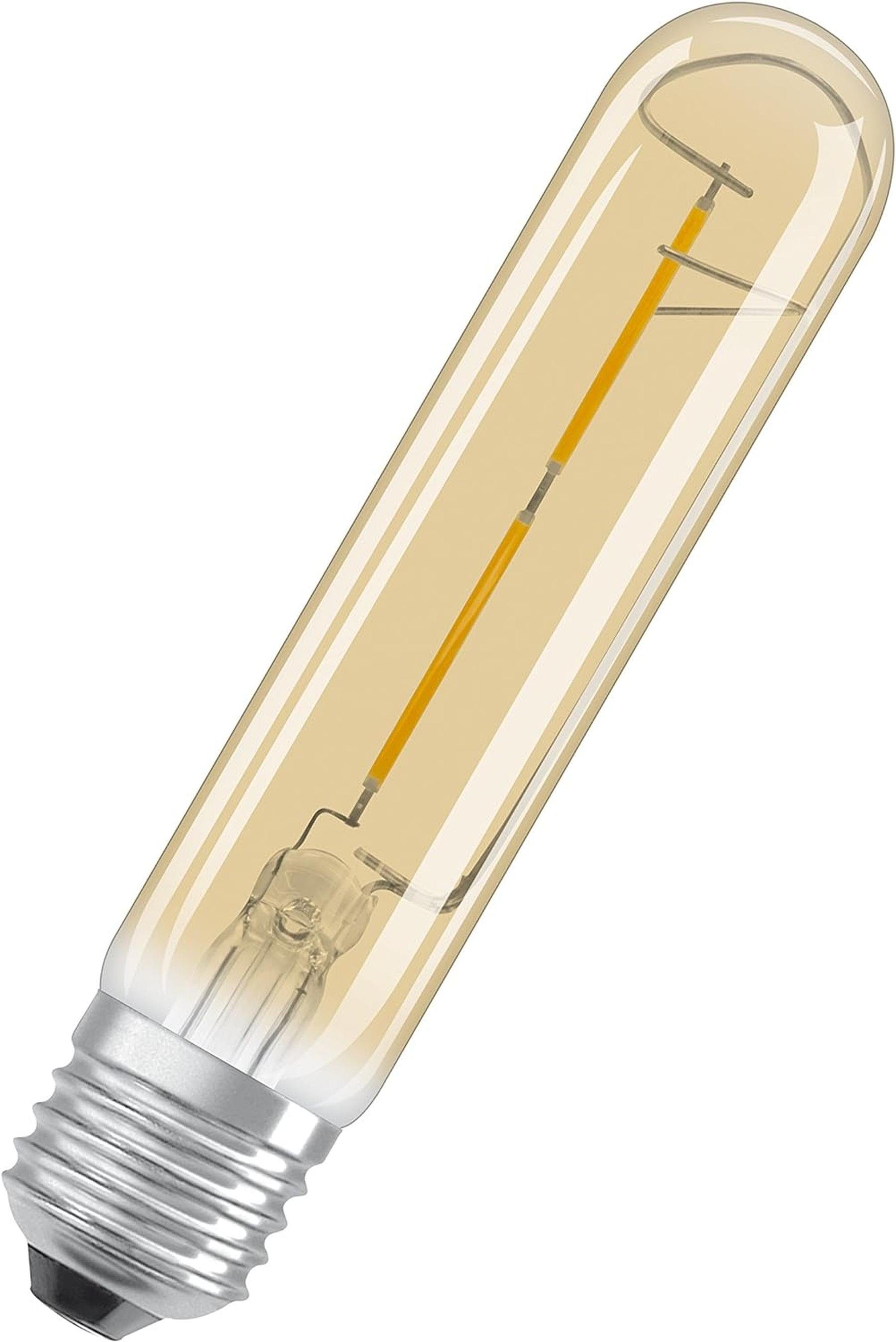 Osram LED-Leuchtmittel E27, Röhrenform Glühbirne Lampe Osram-LED-Vintage-Edition-E27, 20W Warmweiß