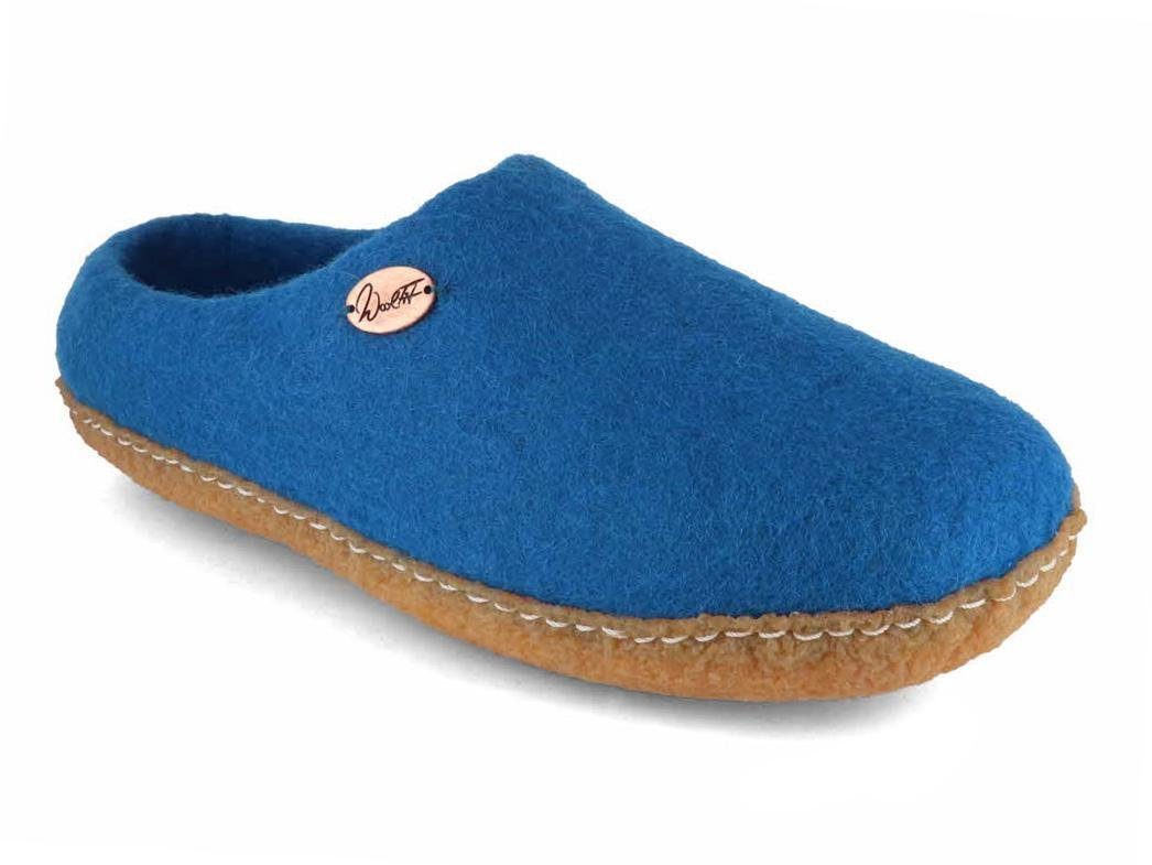 WoolFit Barfuß-Hausschuhe Footprint mit Naturgummisohle Hausschuh