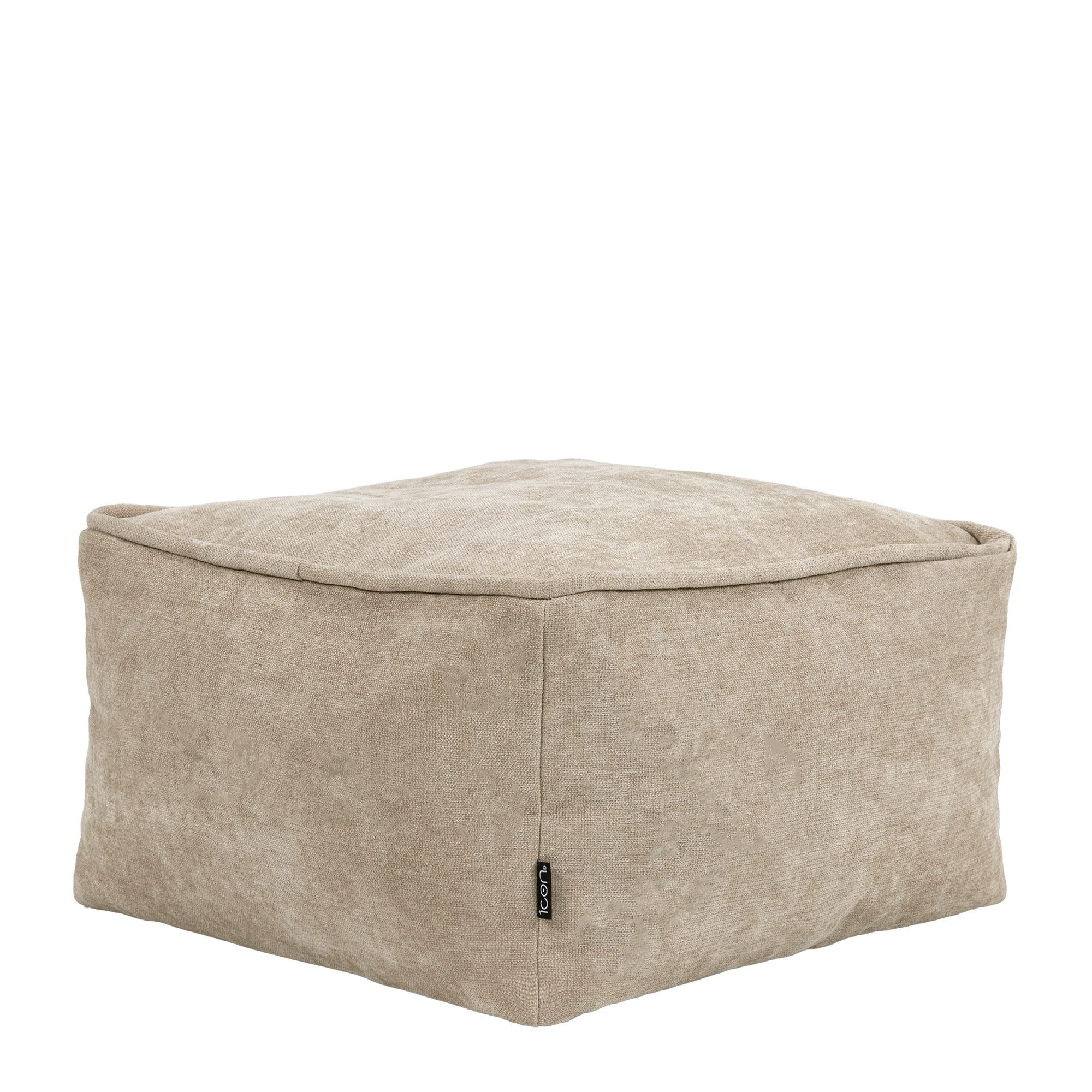 icon Pouf Sitzpouf aus Chenille „Amara“ günstig online kaufen