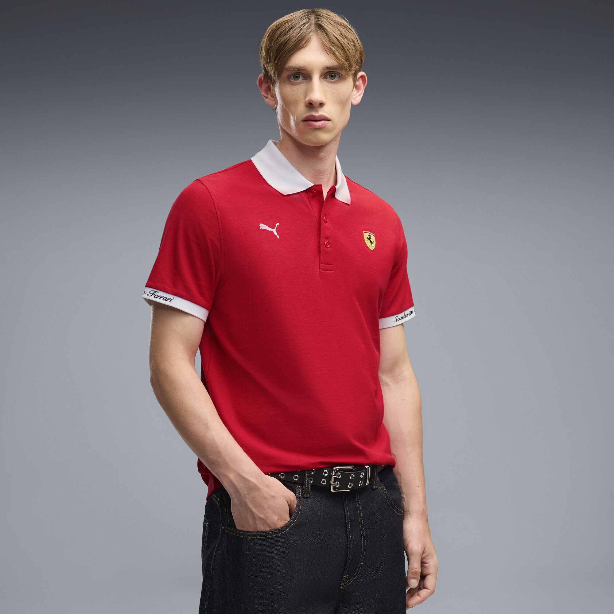 PUMA Poloshirt Ferrari Pique Polo Herren