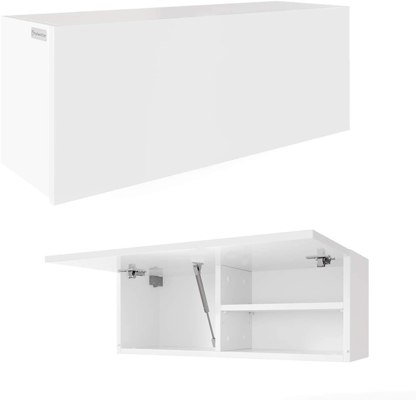 Platan Room Hängeschrank Badmöbel Badschrank 80 oder 120cm breit matt weiß | weiß matt