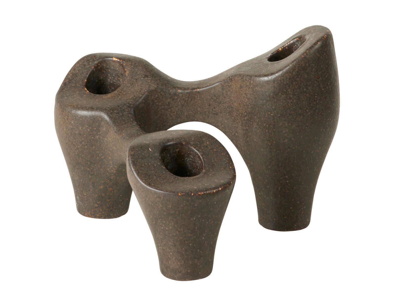 Broste Copenhagen Kerzenleuchter Laia Kerzenleuchter antique brown 16x14cm, günstig online kaufen