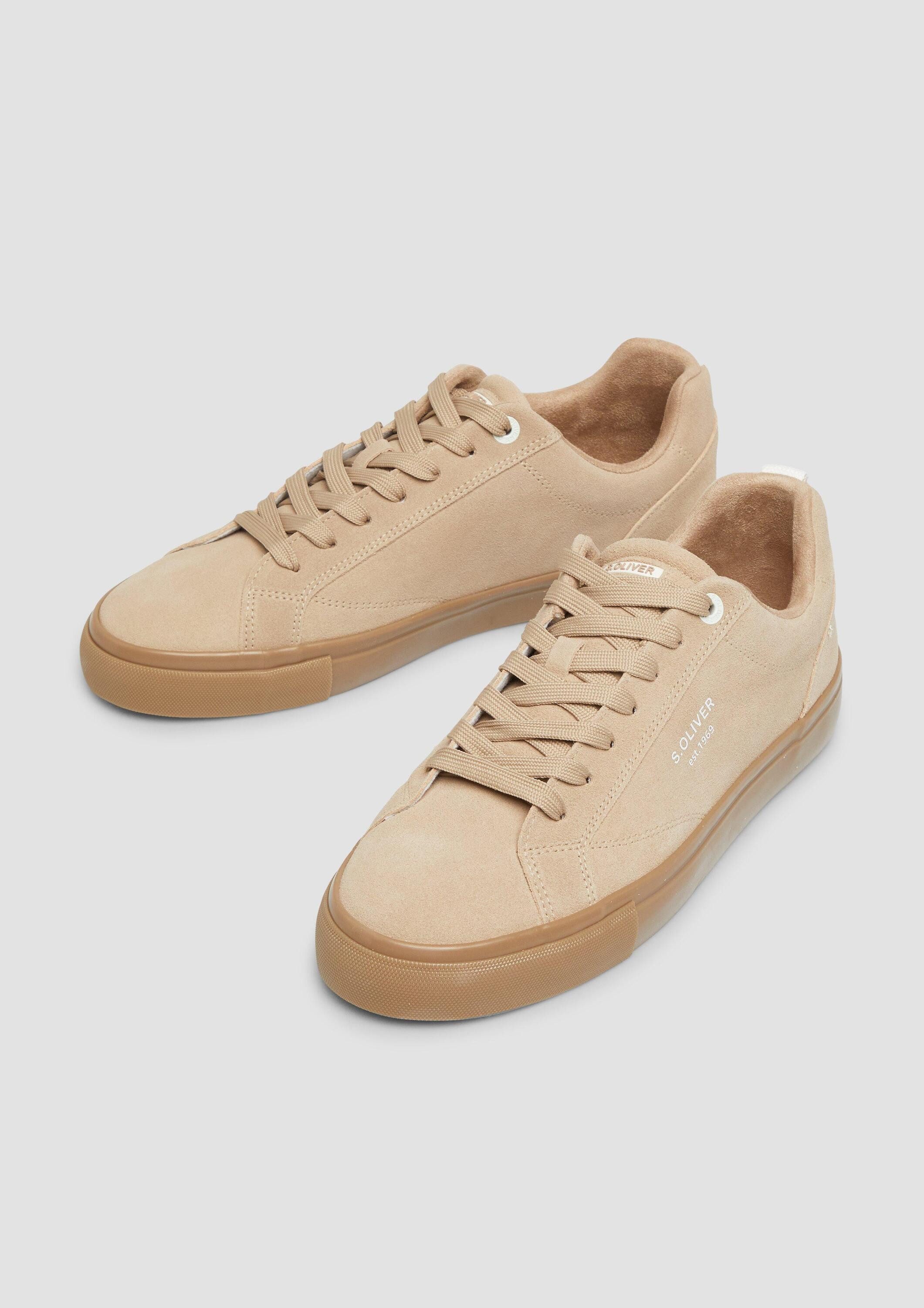s.Oliver Sneakers Sneaker Leder-Sneaker mit Schnürung
