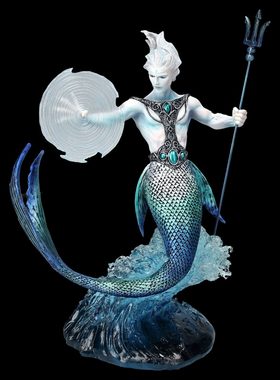 Figuren Shop GmbH Fantasy-Figur Magier Figur - Element Wasser - Fantasy Dekofigur - Anne Stokes