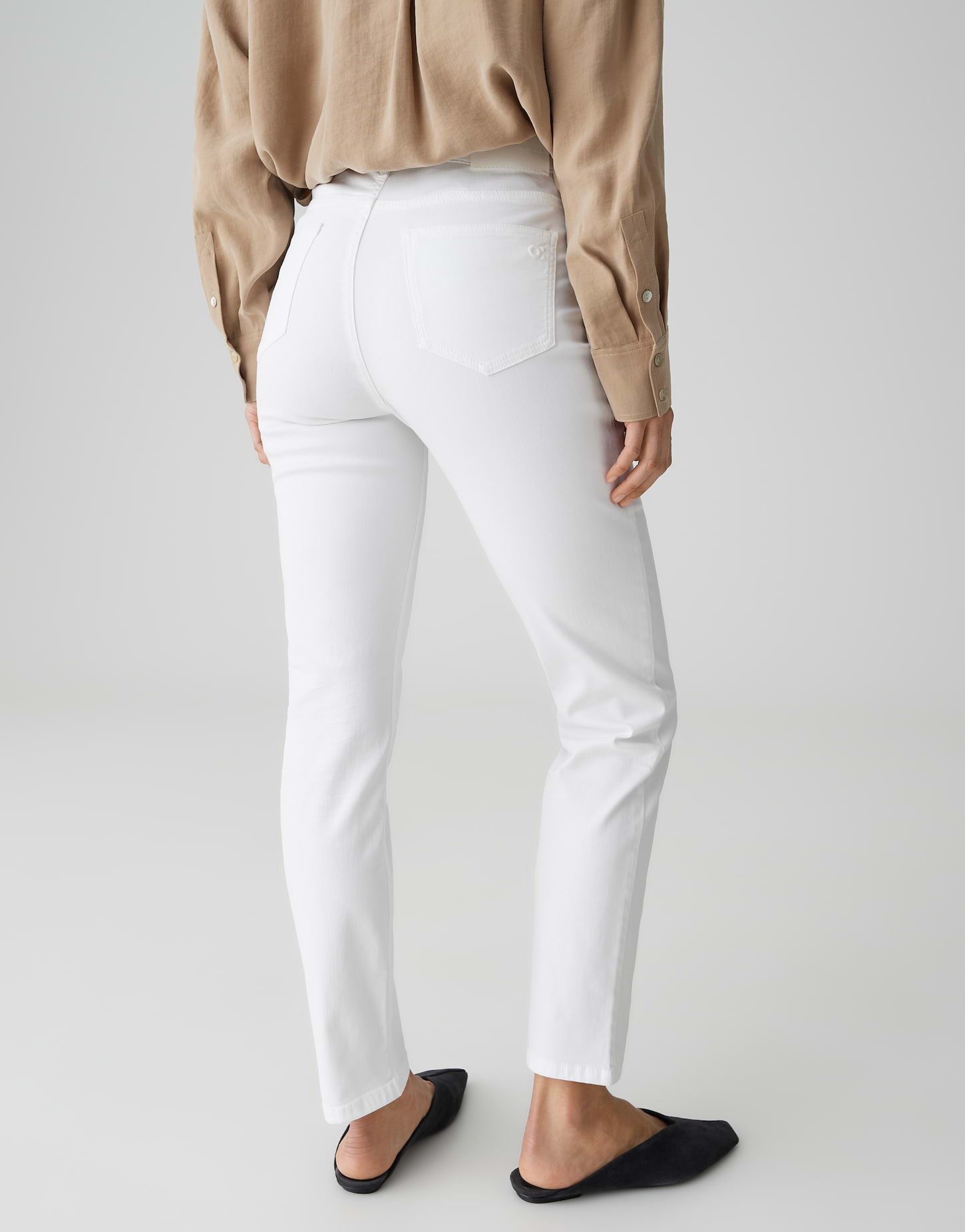 OPUS PANTS Slim-fit-Jeans MELLY BASE Slim Jeans mit Powerstretch Mid Rise Elastischer Komfort für den Alltag – Bild 3 von 5