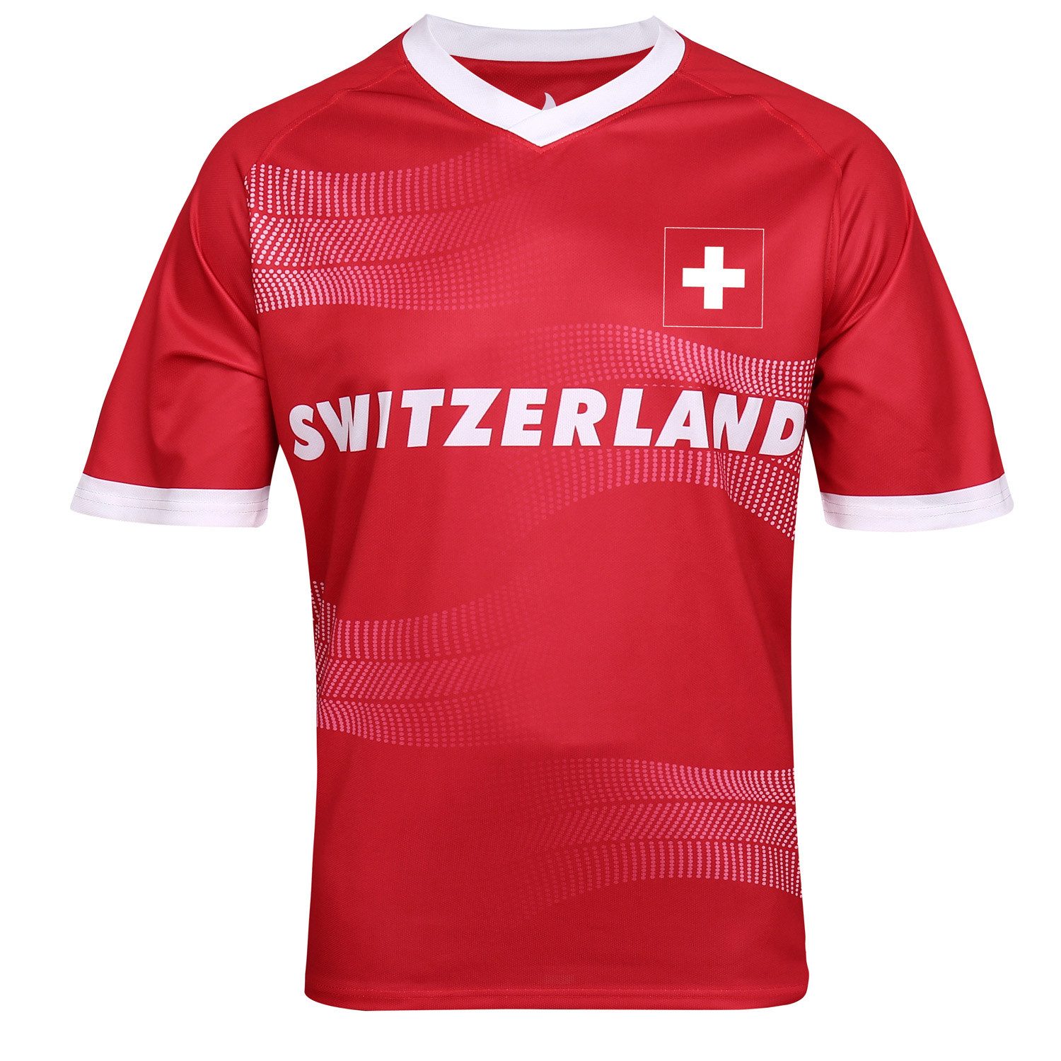 Antonio Strickmütze Antonio Schweiz Herren Trikot Gr. L rot (1-St)