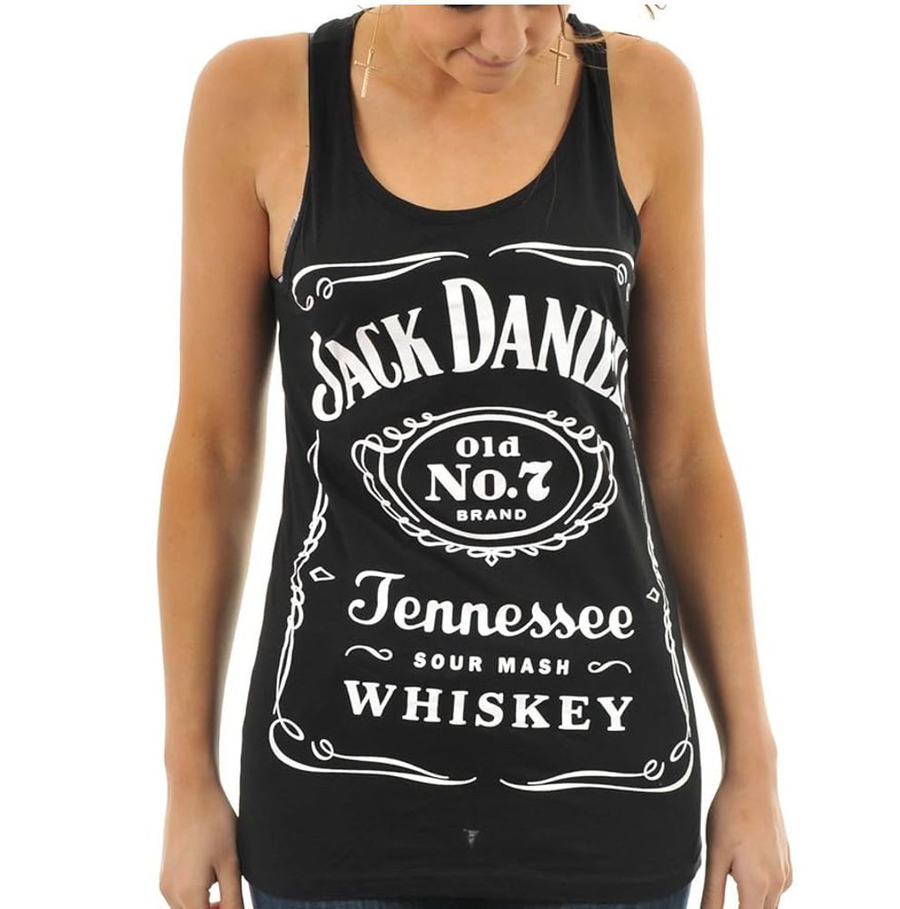 Jack Daniels Tanktop JACK DANIELS Damnen Tank Shirt ärmellos S M XL schwarz günstig online kaufen