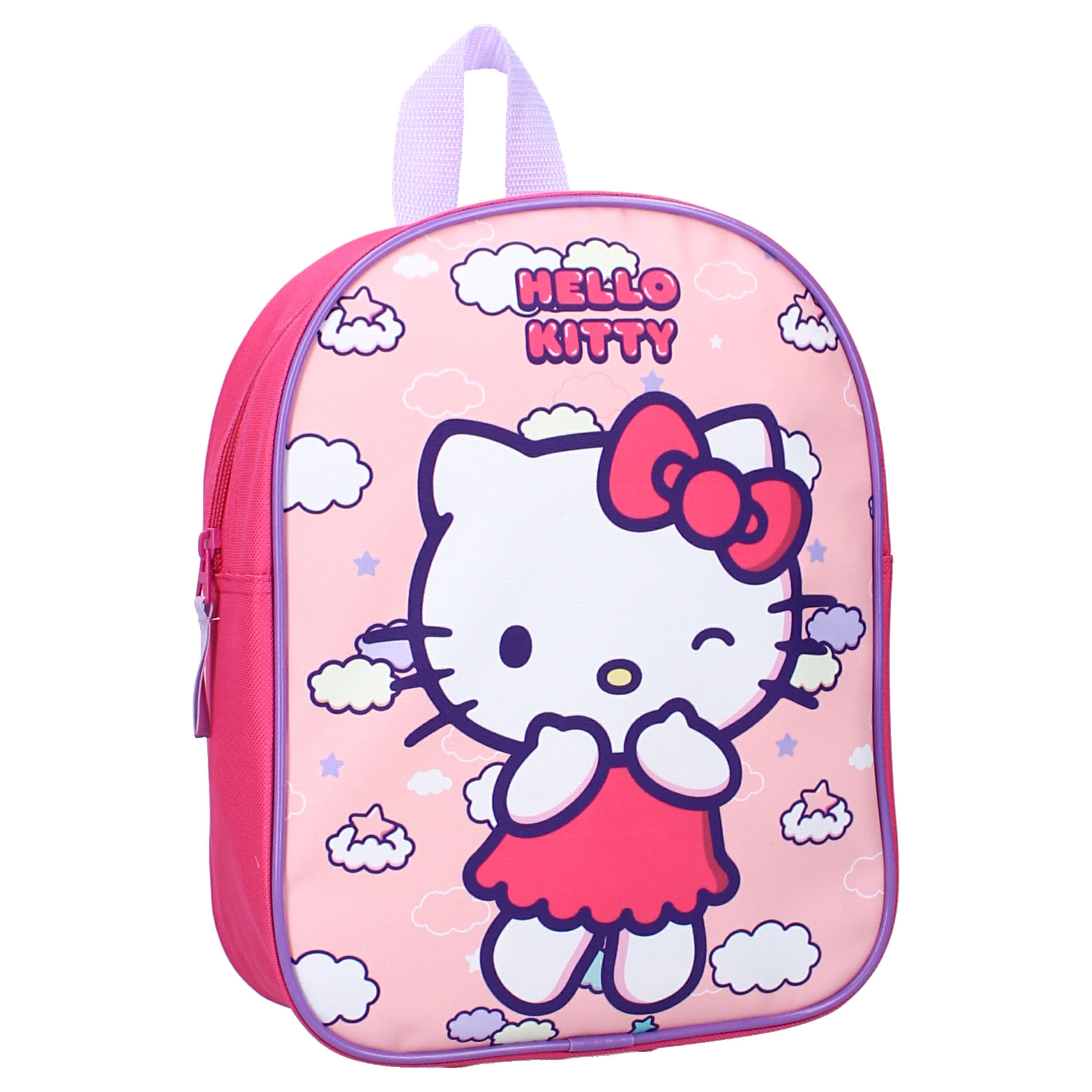Vadobag Kinderrucksack Rucksack Hello Kitty Pink Ribbon, Kindermotiv