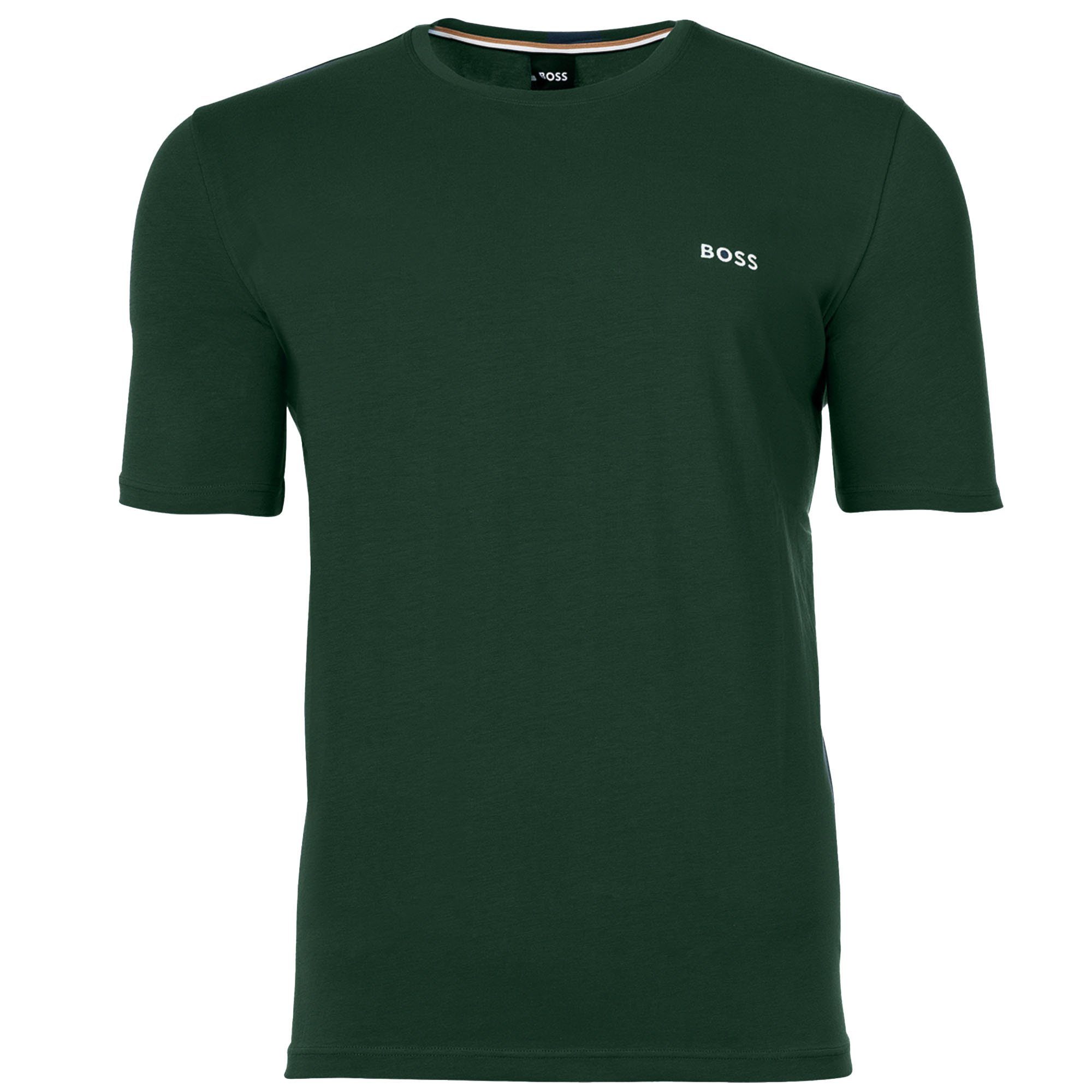 BOSS T-Shirt Herren T-Shirt - Mix & Match, Rundhals, Baumwolle Grün (Open Green)