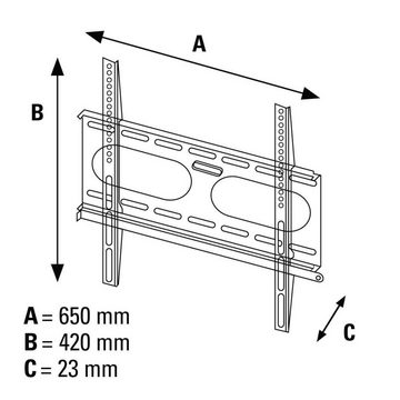 Hama TV-Wandhalterung, LED, LCD, 81 - 142 cm (32" - 56), 43", 50", 55" TV-Wandhalterung, (bis 56 Zoll)