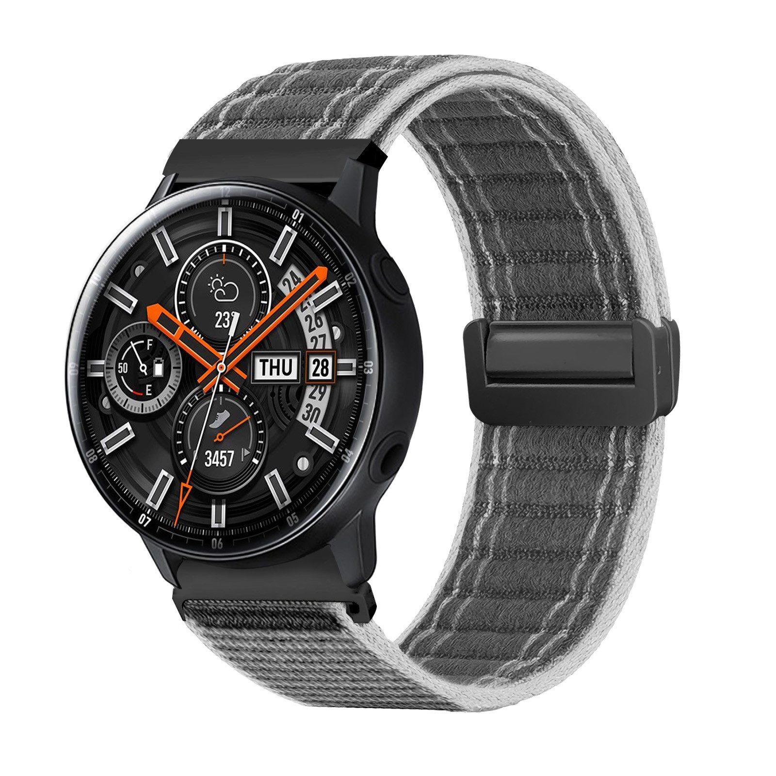Tec-Expert Smartwatch-Armband für Samsung Galaxy Watch Active 40 mm Armband Ersatz Wechsel Band, Nylon Textil mit Magnetverschluss, stufenlos Verstellbar atmungsaktiv