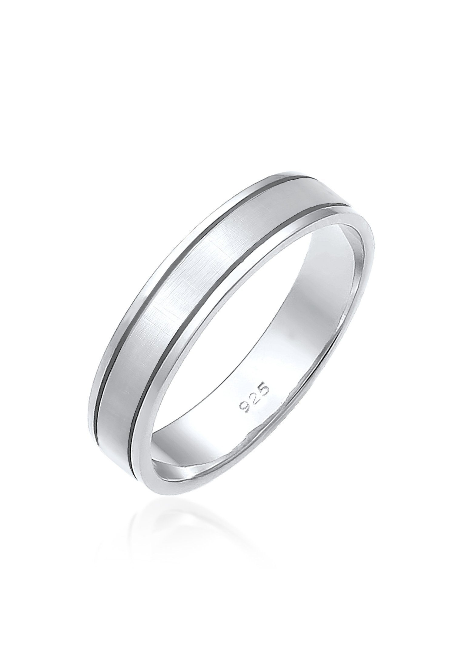 Trauring Elli Hochzeit Ehe Bandring Premium Silber 925 Partnerring Paarring