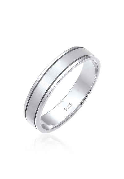 Elli Premium Partnerring »Paarring Bandring Trauring Hochzeit Ehe 925 Silber«