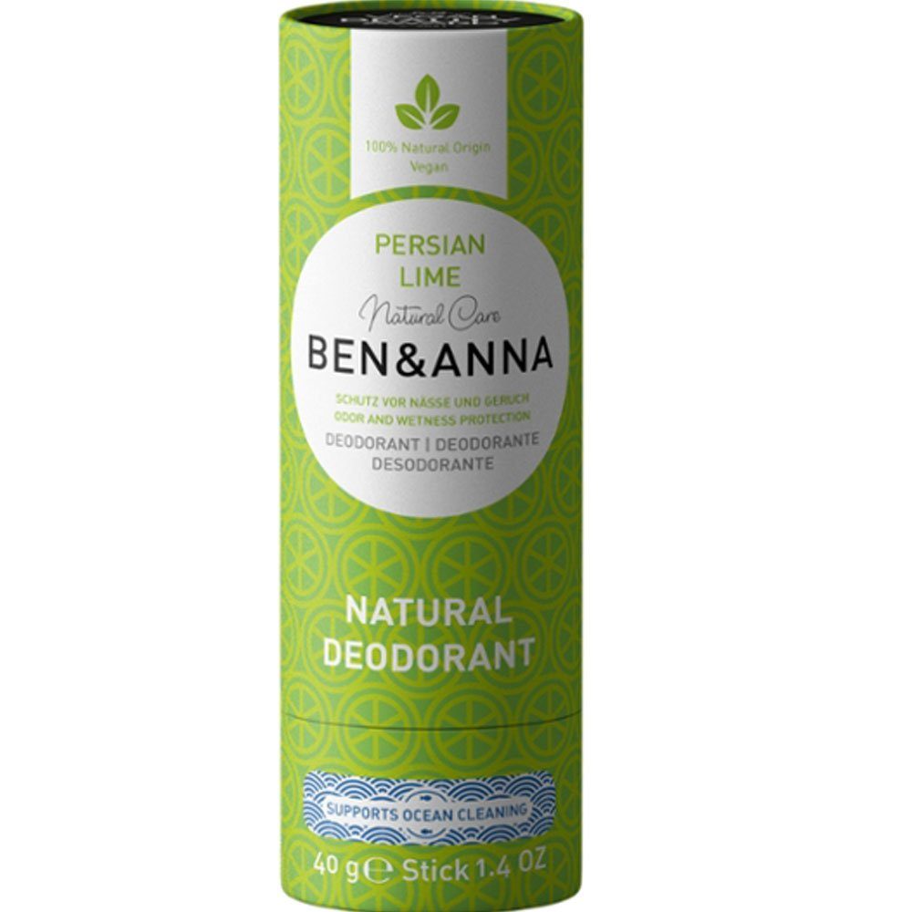 Ben & Anna Deo-Creme Deodorant Papertube Persian Lime, 40 g