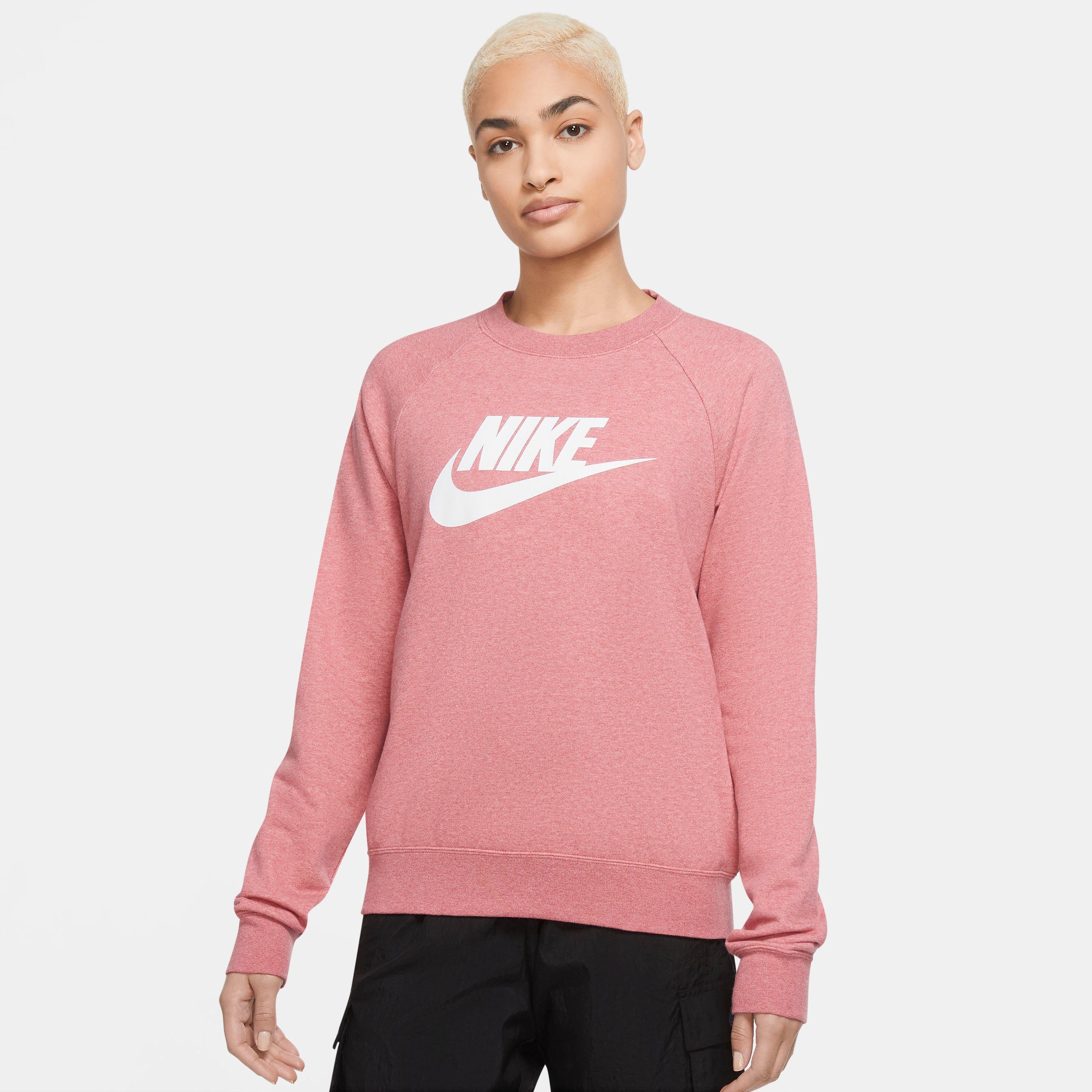 nike sportswear women's essentials fleece cropped crew