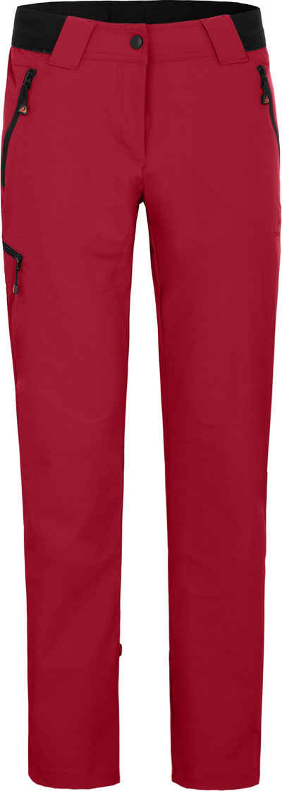 Bergson Outdoorhose VIDAA COMFORT Damen Wanderhose, leicht, strapazierfähig, Normalgrößen, rot