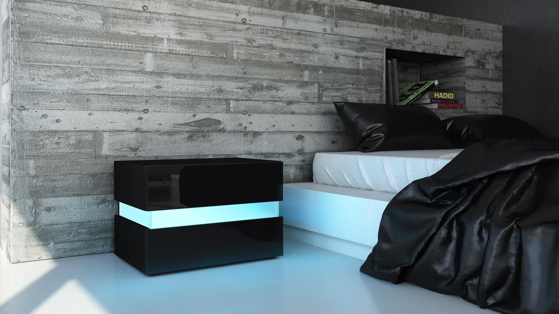 Vladon Nachttisch Flow (Nachttischschrank, mit Schublade günstig online kaufen