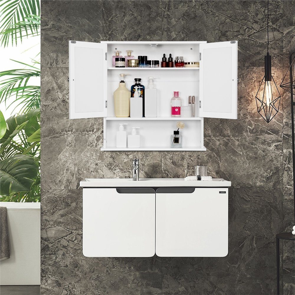 Yaheetech Hängeschrank Badschrank Kommode mit Spiegeltür günstig online kaufen