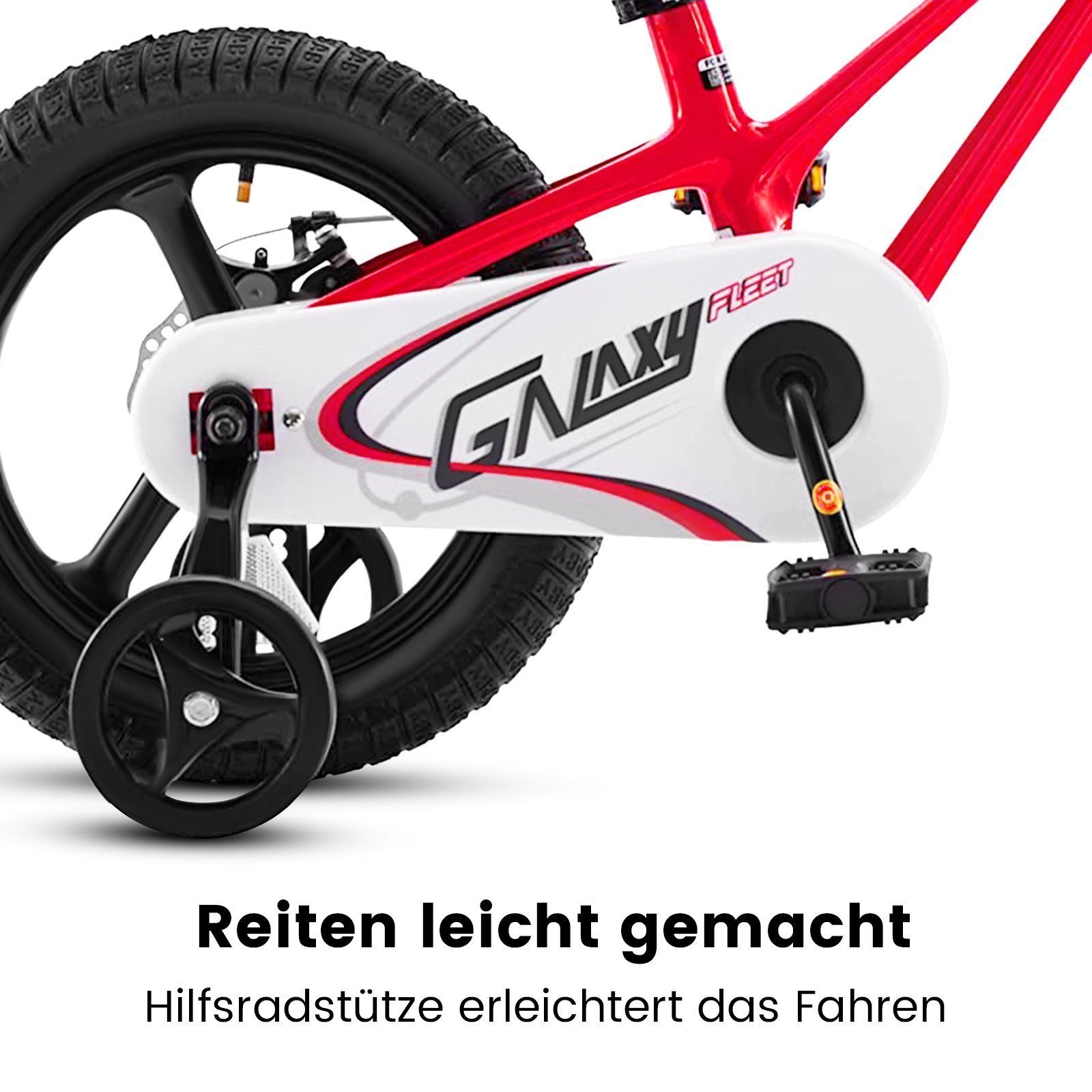 16 (Set, Fahrrad, ab Klingel, Mädchen 7 SPORT 1 Zoll Gang, mit Jahre Jungen Stützrädern, 14 für Kinderfahrrad rot Kinderfahrrad höhenverstellbares Scheibenbremse), Kinder 4 8 CARPAT mechanische 9 5 Bikes 6 Kettenschaltung,