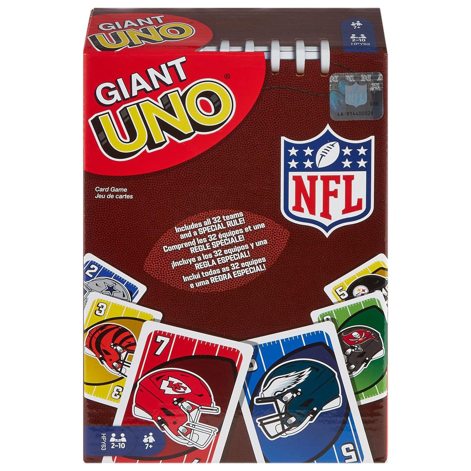 Mattel® Spiel UNO Giant Kartenspiel, Gesellschaftsspiel, mit Spielkarten im XXL Format