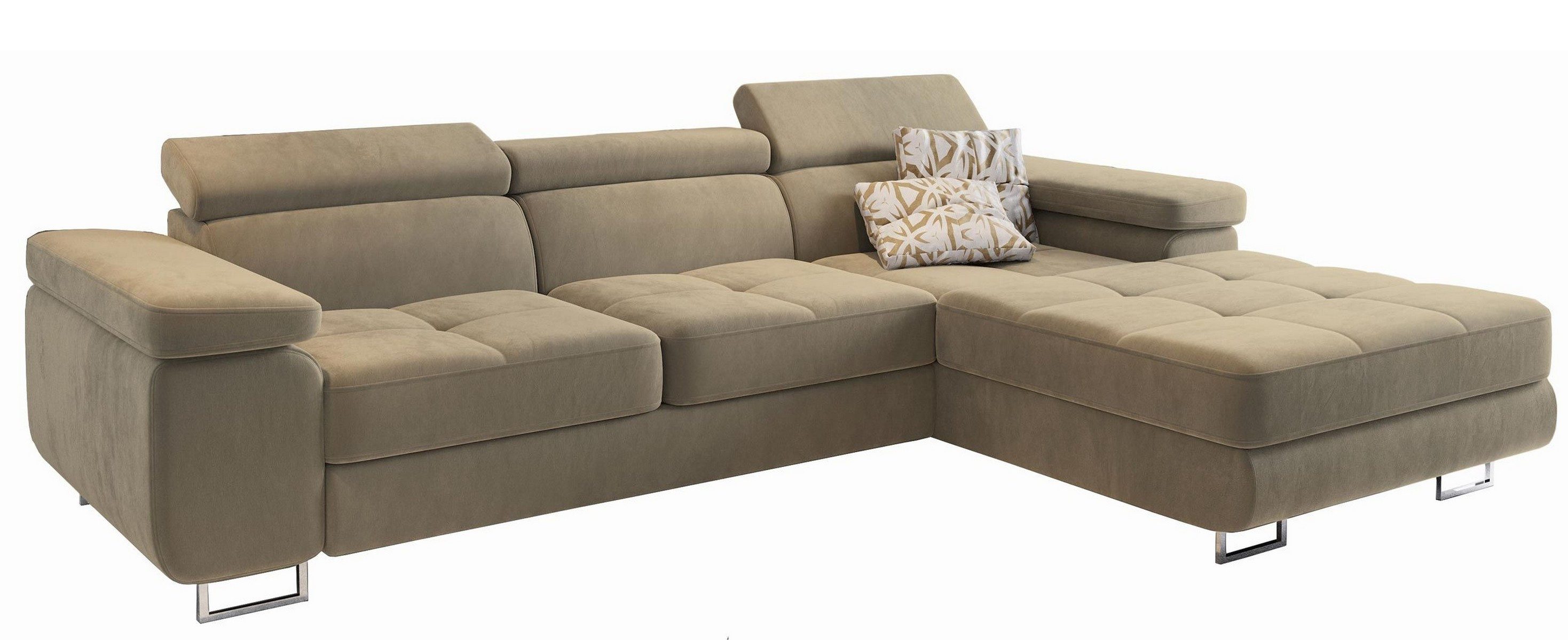 Masseno Ecksofa ELMA mit Schlaffunktion L-Form, günstig online kaufen