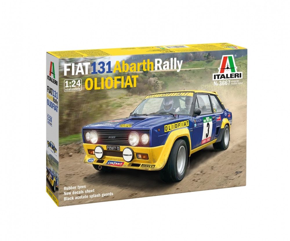 Italeri Modellbausatz Italeri 1:24 Fiat 131 Abarth Rally OLIO FIAT Plastik Modellbau