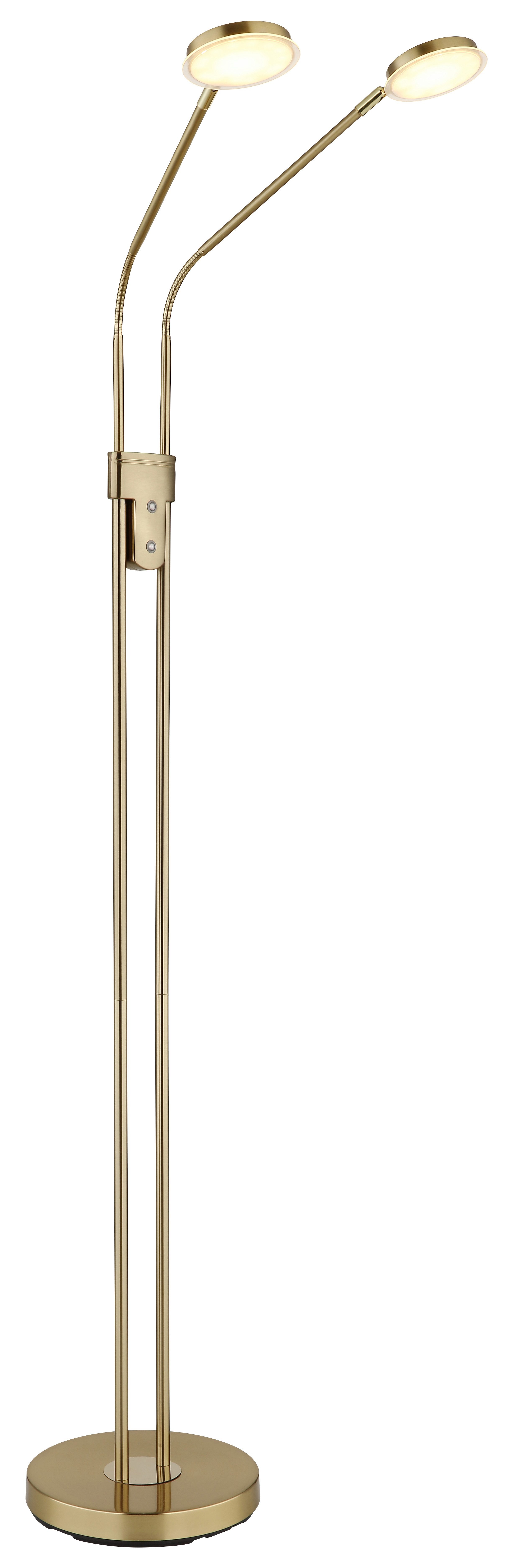 GLOBO LIGHTING Stehlampe SILVIO, LED fest integriert, Stehleuchte mit Touchdimmer, flexibel, modern & komfortabel