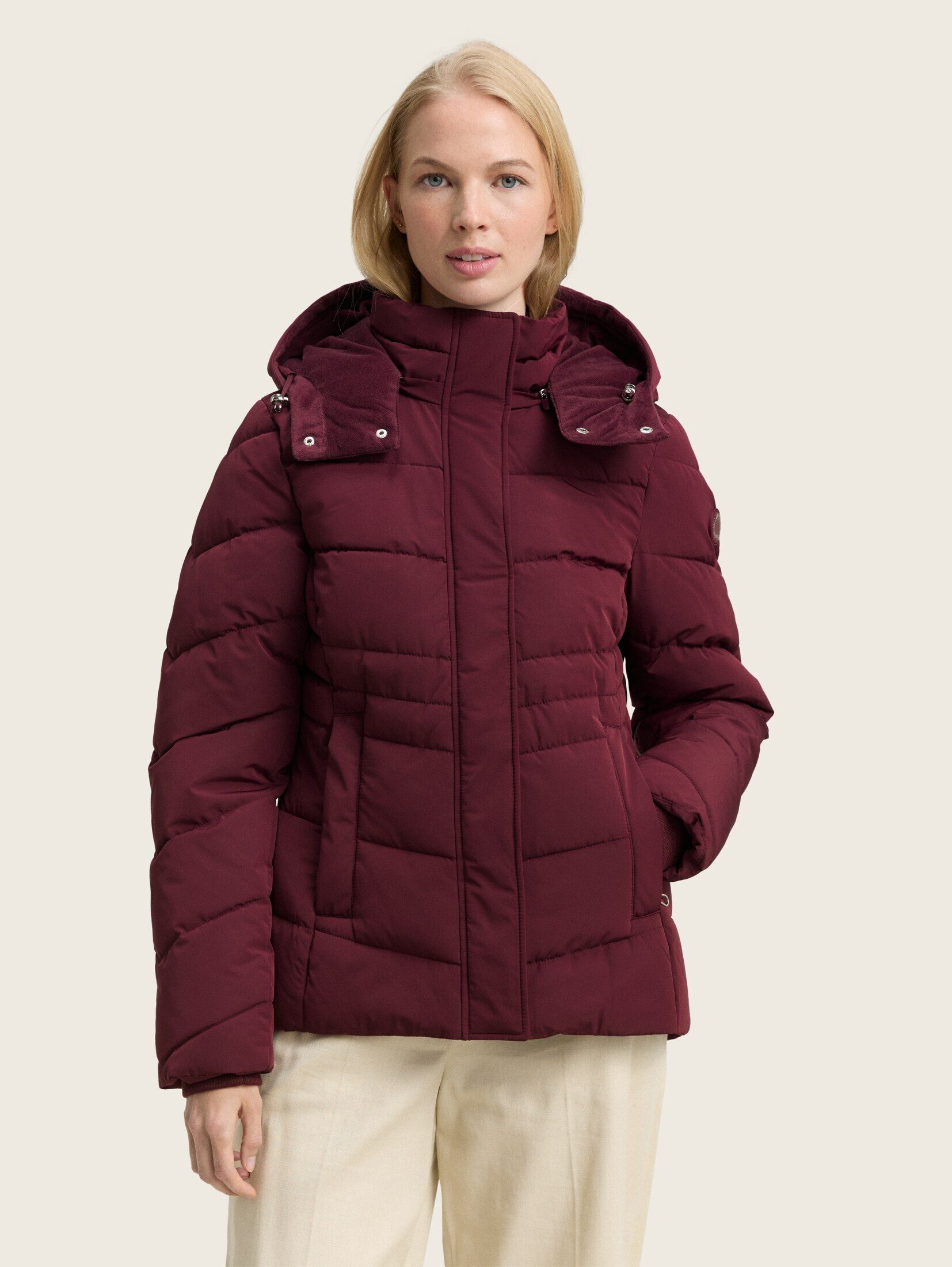 TOM TAILOR Steppjacke Jacken Puffer-Jacke mit abnehmbarer Kapuze