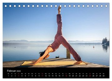 CALVENDO Wandkalender Yoga (Tischkalender 2024 DIN A5 quer), CALVENDO Monatskalender