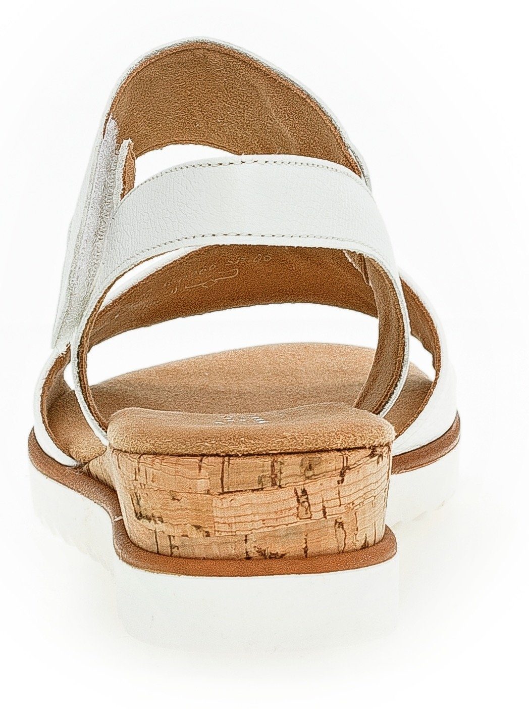 Gabor GENUA Sandalette mit Weite weiß Klettverschluss, G