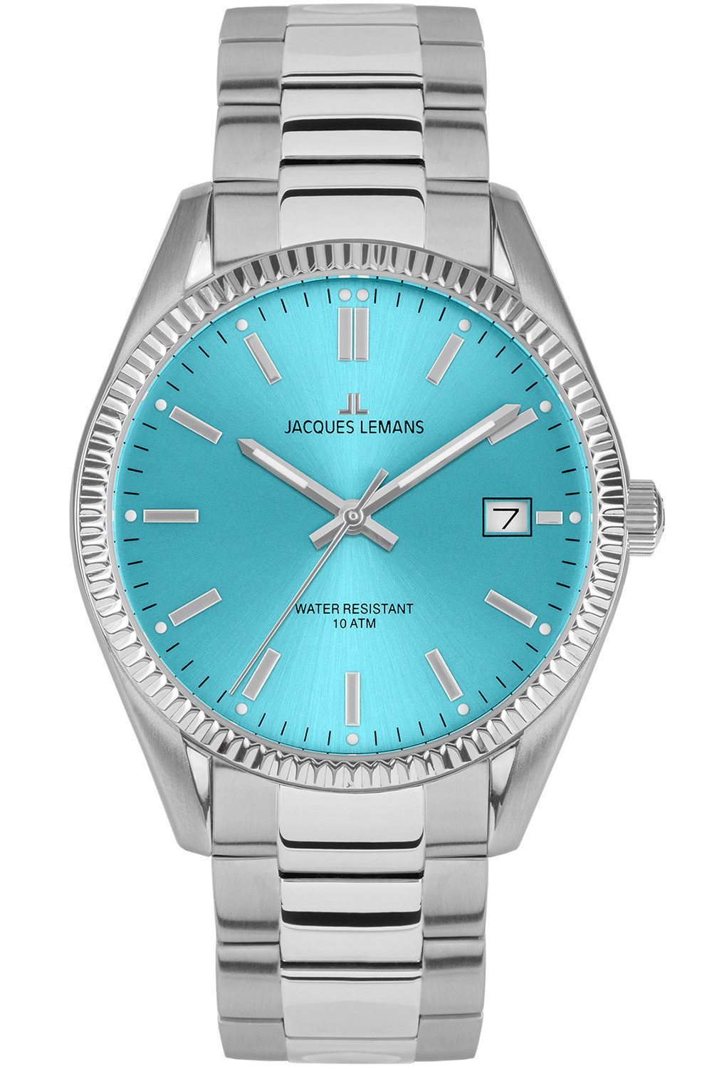 Jacques Lemans Quarzuhr Derby Edelstahl/Türkis günstig online kaufen