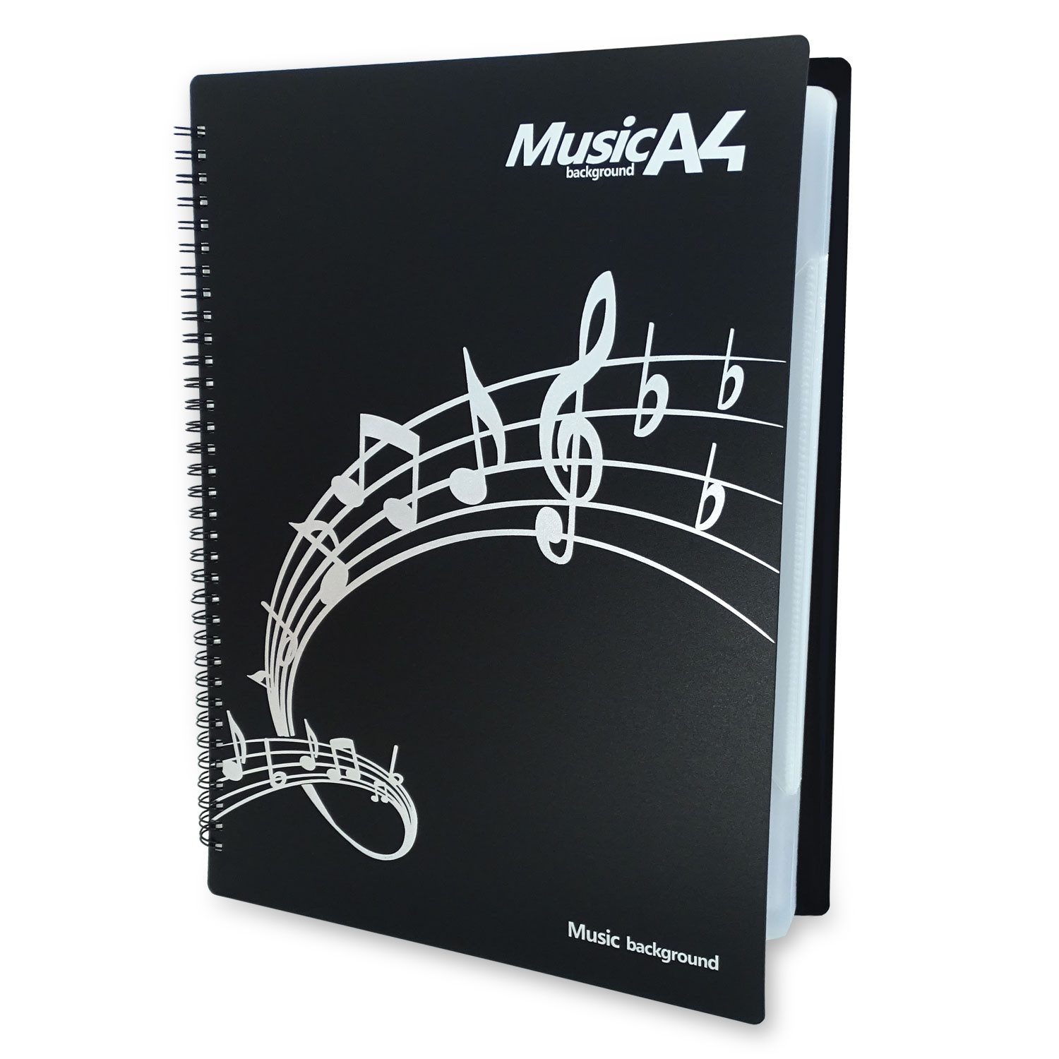keepdrum Notenpult keepdrum Notenmappe MB40 Dokumentenmappe DIN A4, (1-tlg., Notenmappe), Notenmappe DIN A4 40 Seiten