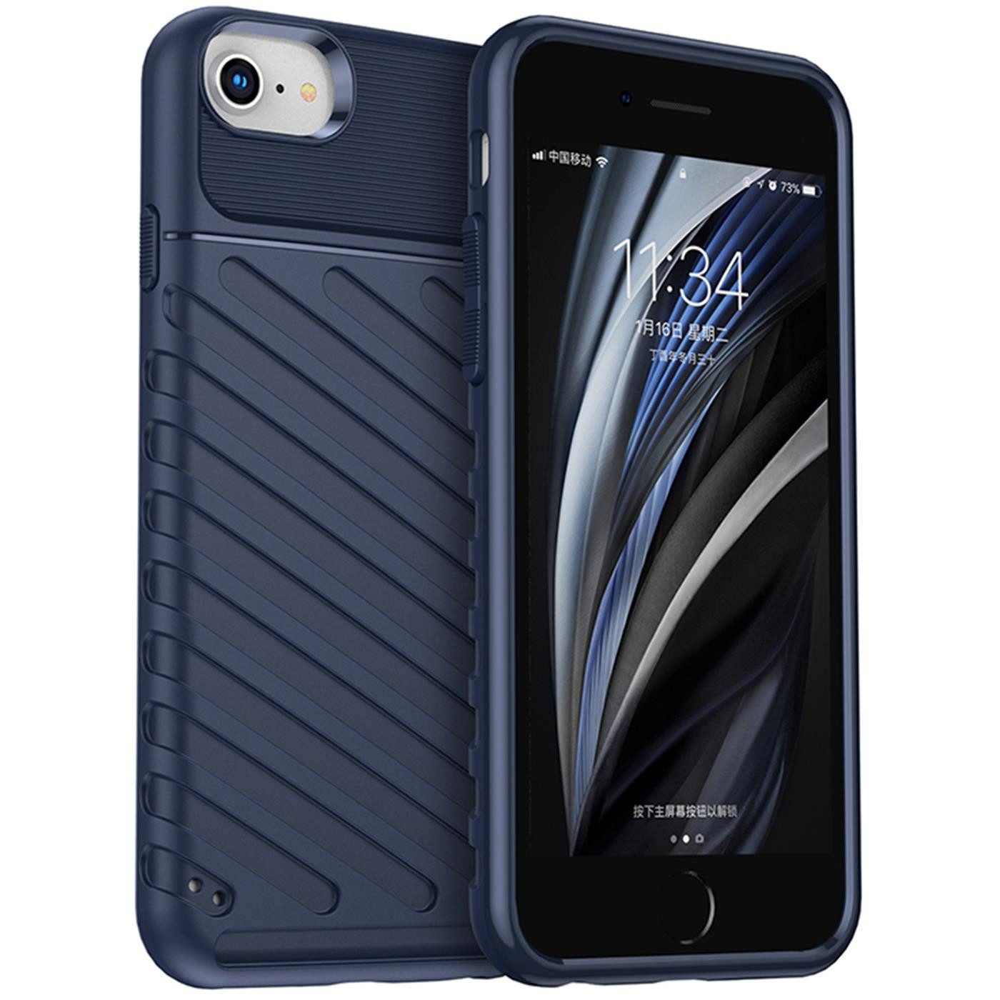 CoolGadget Handyhülle Thunder Hybrid Case für Apple iPhone SE 2020/2022 4,7 Zoll, stylische rutschfeste Schutzhülle Handy Hülle für iPhone 7/8, SE 2/3