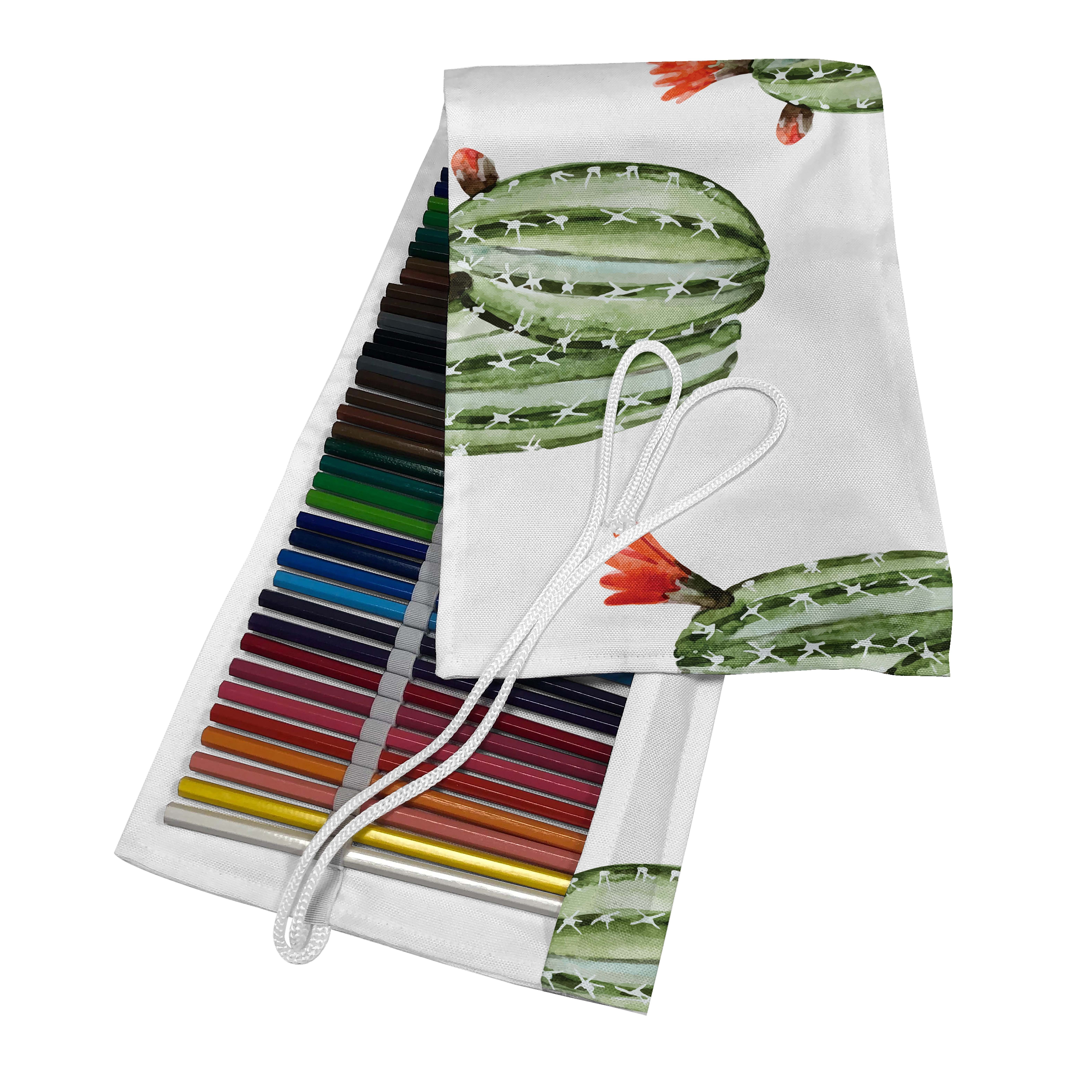 Abakuhaus Federmäppchen langlebig und tragbar Segeltuch Stiftablage Organizer, Mexikaner Kaktus-Anlage Wüste