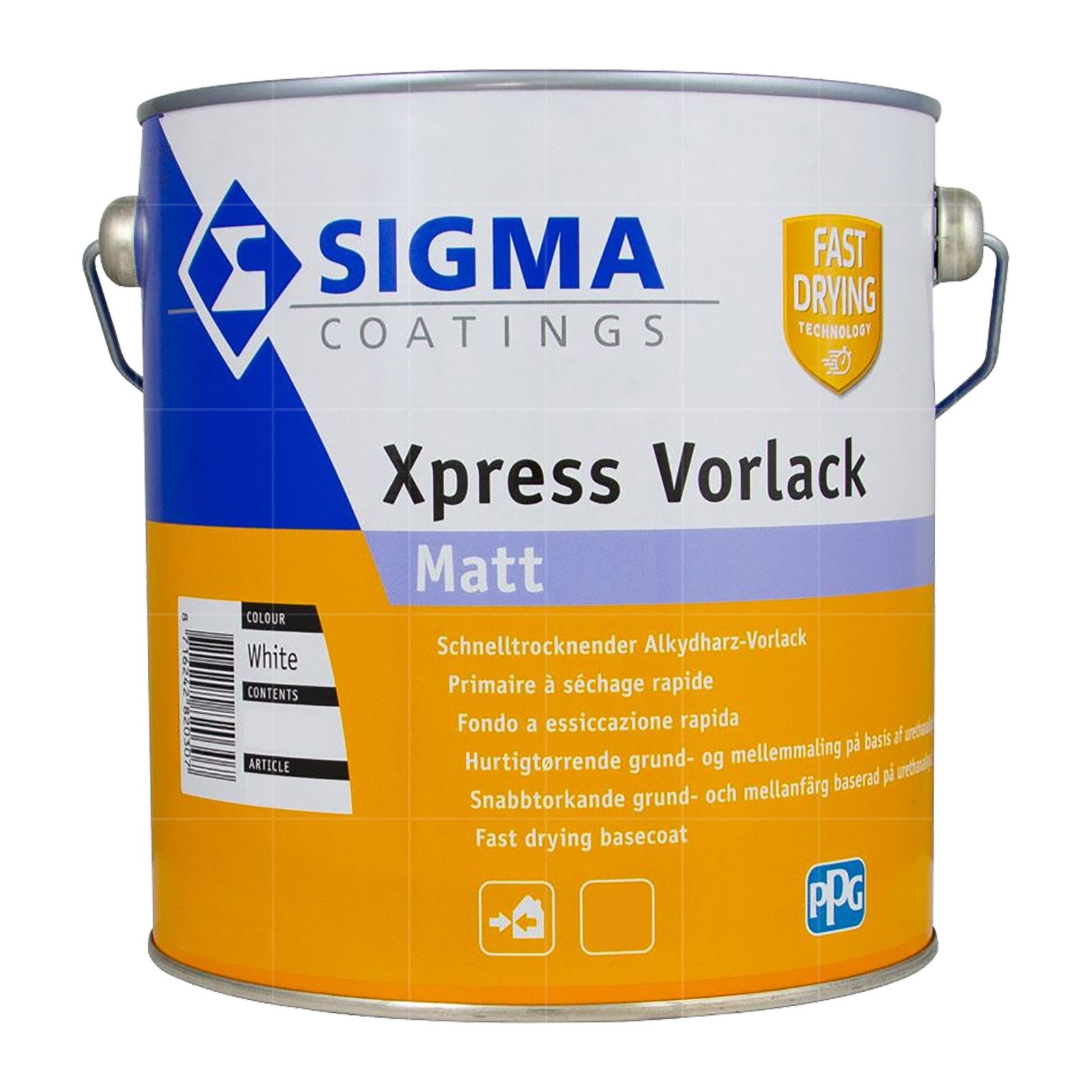 SIGMA Coatings Universalgrundierung Xpress Vorlack Weiss 2,5 LTR