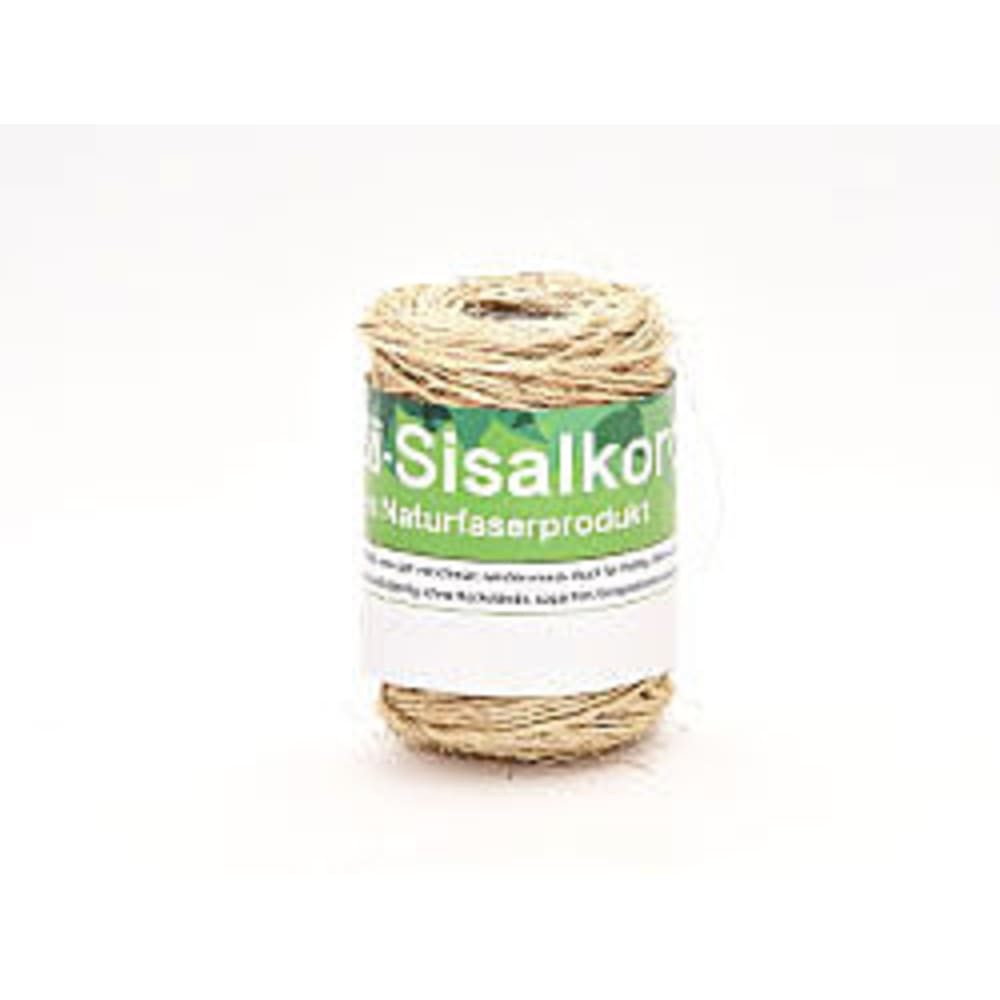 HundB Sisal Paketschnur 70m 200g, Ø 1.5-2mm, Natur Bindfaden Pflanzschnur (Einzelartikel, 1-tlg., Einzelartikel), Bindfaden Schnur Seil Kordel Garn Faden Twine Strick Leine