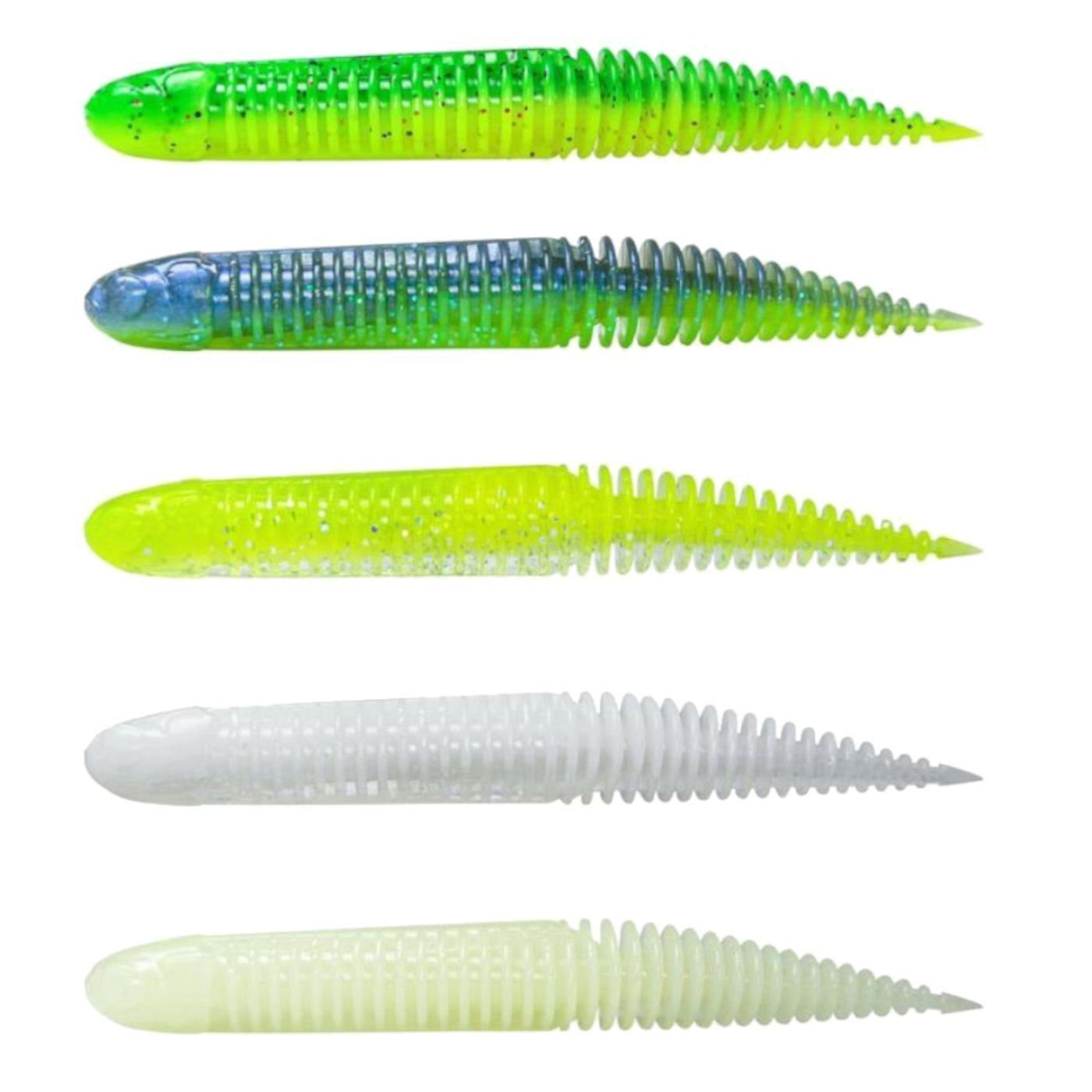 Kunstköder Ned Dragon Tail Slug 5 Gummiköder Schwimmend Barschköder Kunstköder