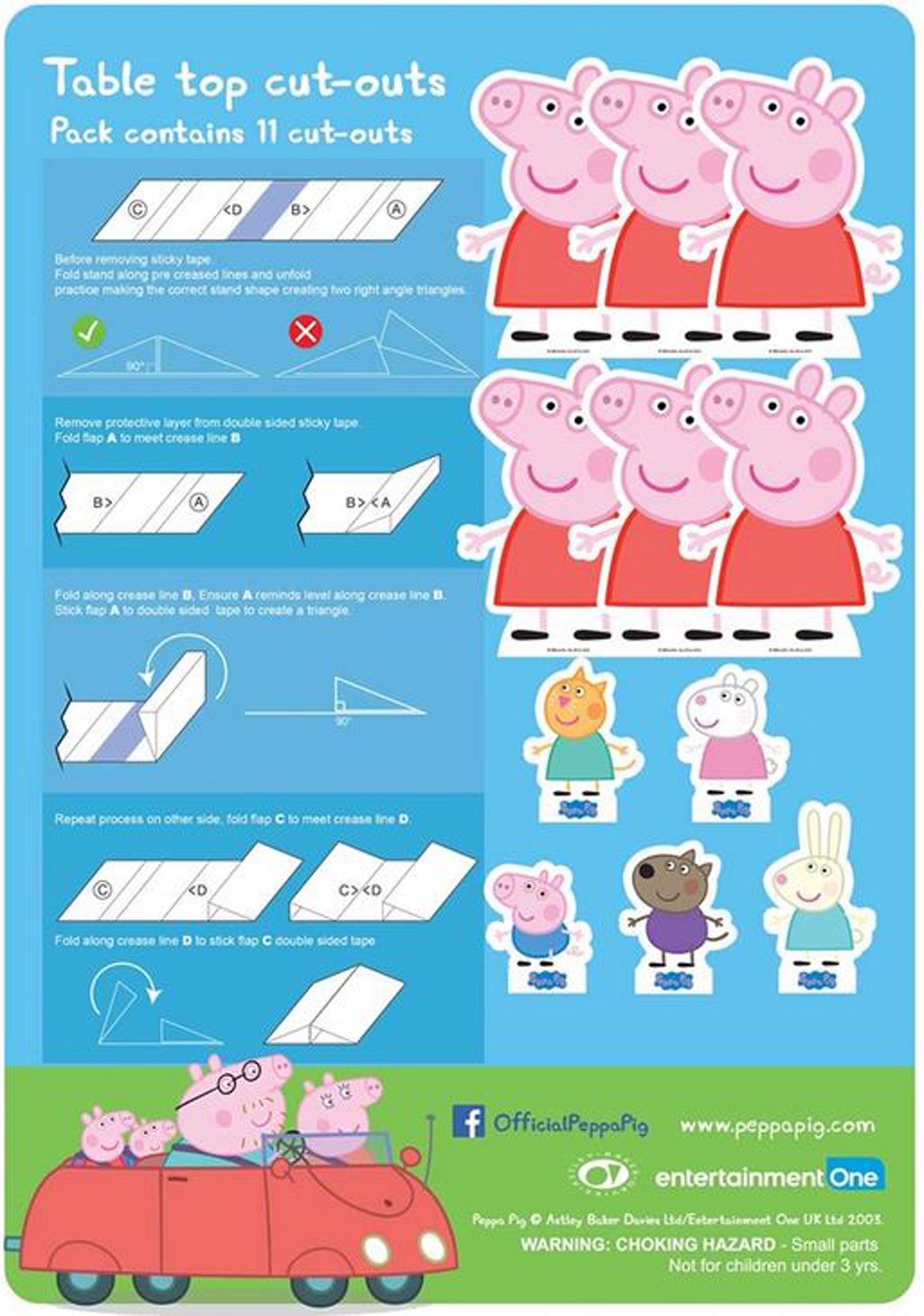 Dekofigur Peppa Pig - Künstlerbedarf - Table Tops